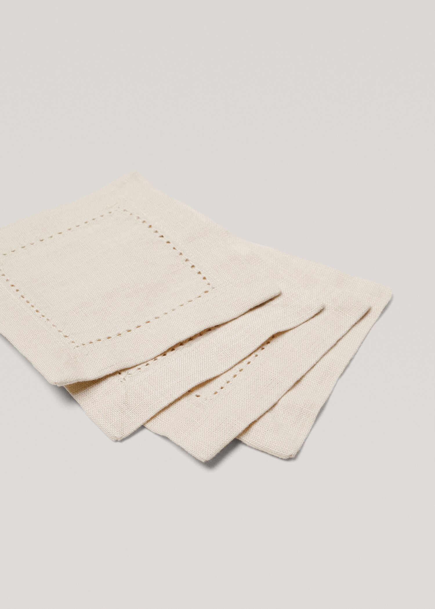 Dessous de verre coton détail broderie ajourée - Détail de l'article 1