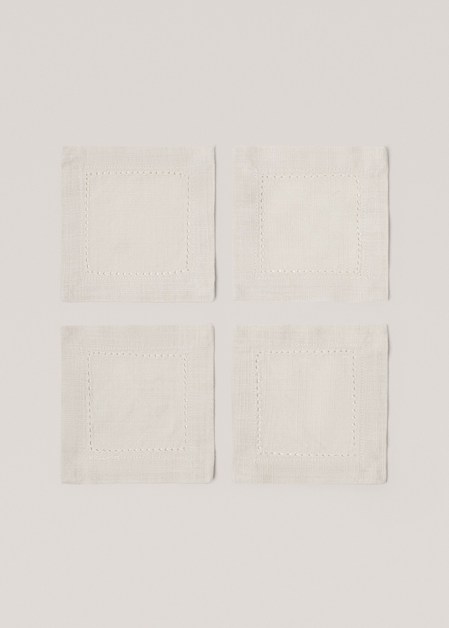 Dessous de verre coton détail broderie ajourée - Article sans modèle