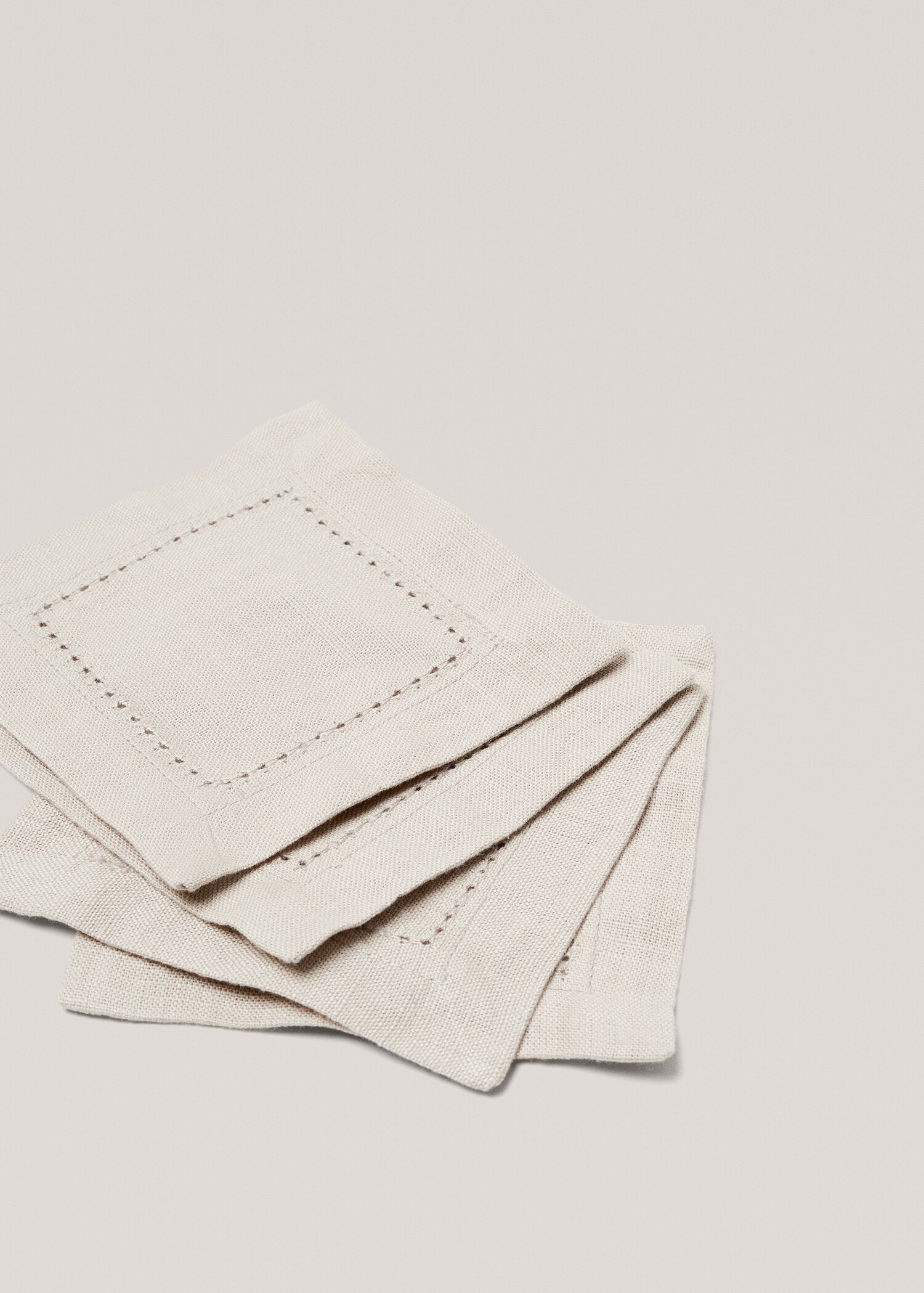 Dessous de verre coton détail broderie ajourée - Détail de l'article 1