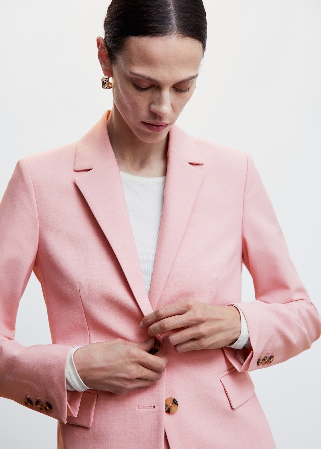 Mango pink blazer sale