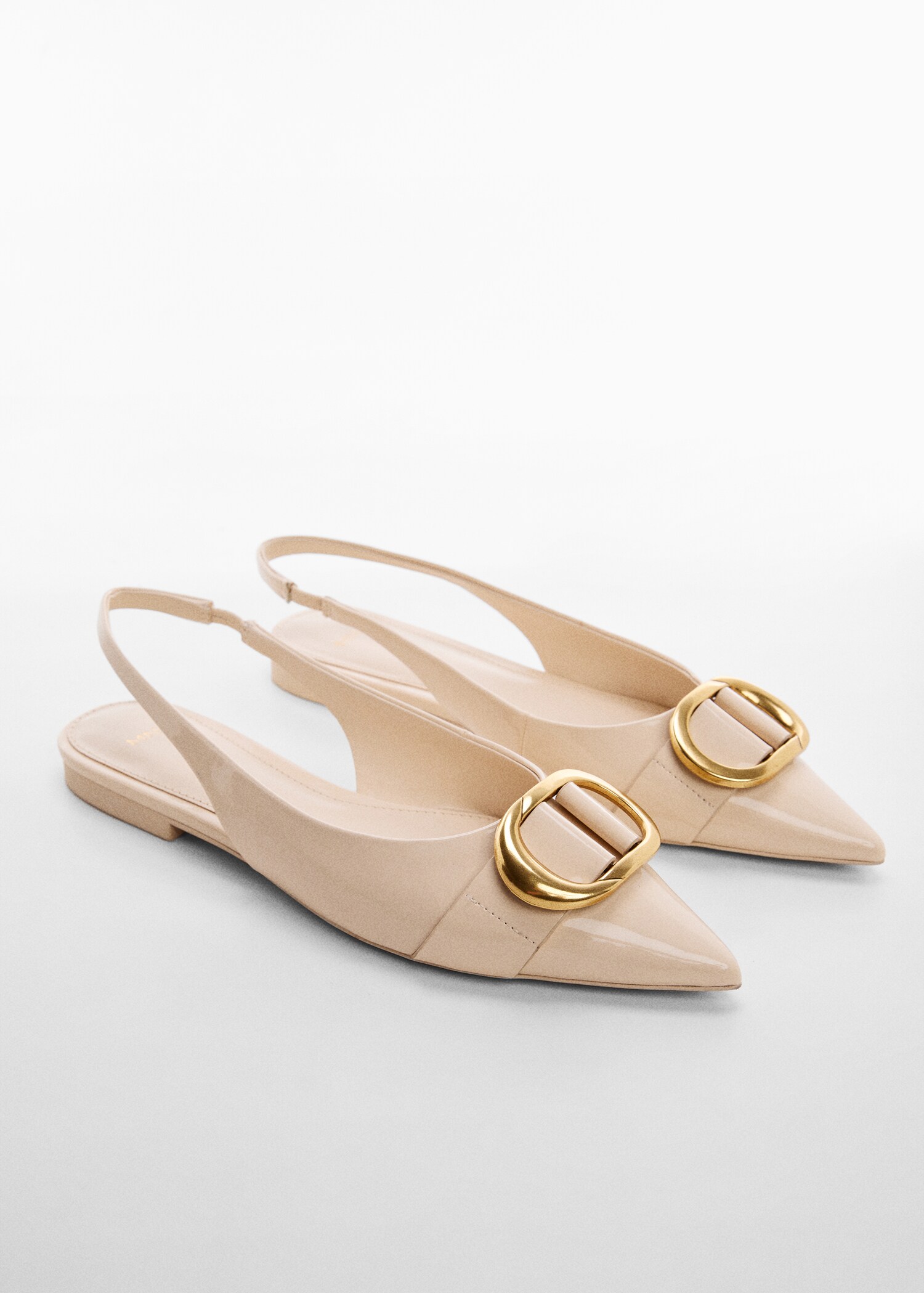 Lakleren slingbacks - Middenvlak