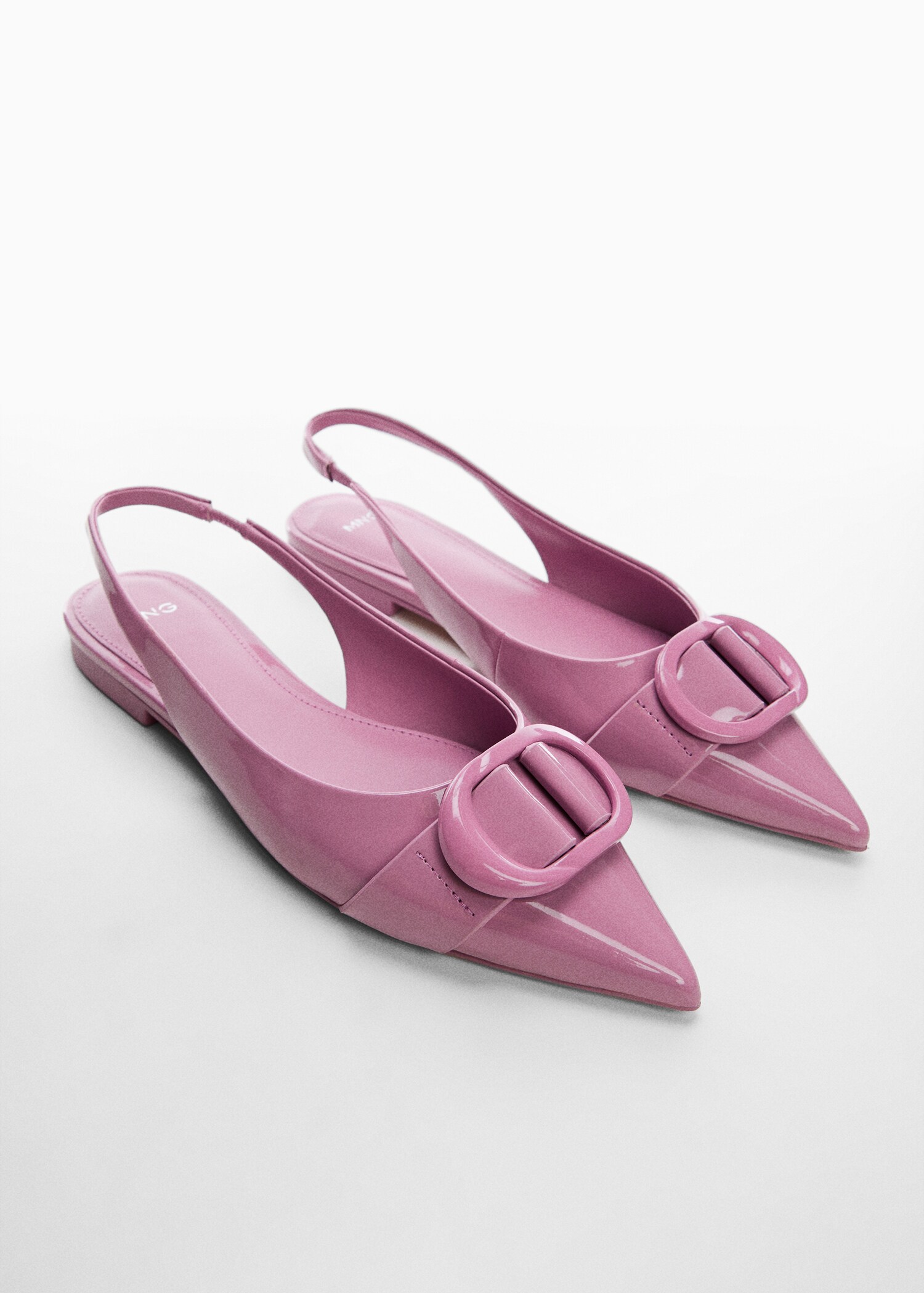 Lakleren slingbacks - Middenvlak