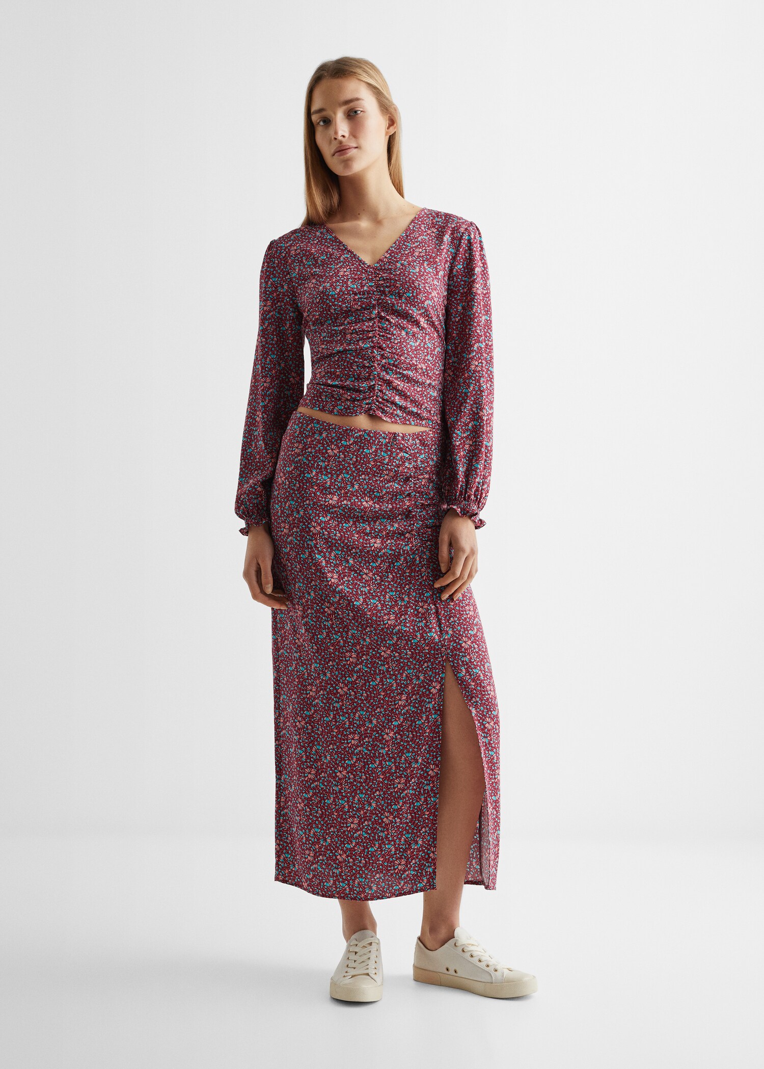 Ruched printed blouse - Details of the article 2