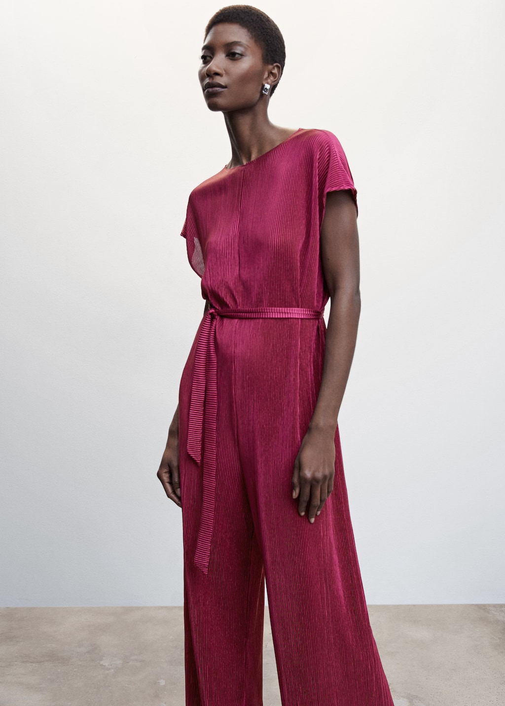 Combinaison plissee satinee Femme MANGO Maroc