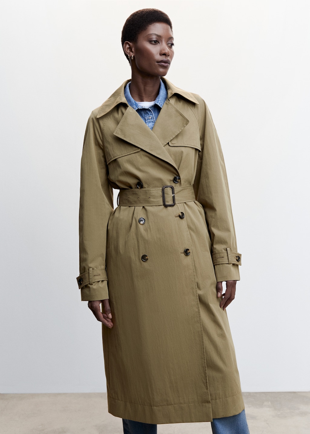 Double-breasted trench coat - Women | MANGO China Double-breasted trench coat - Women | MANGO China