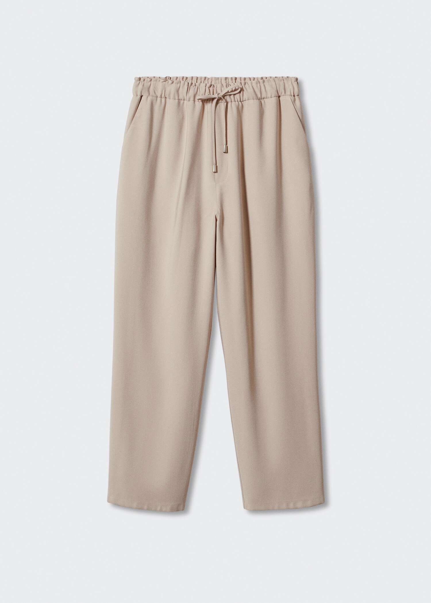 Drawstring flowy trousers - Article without model