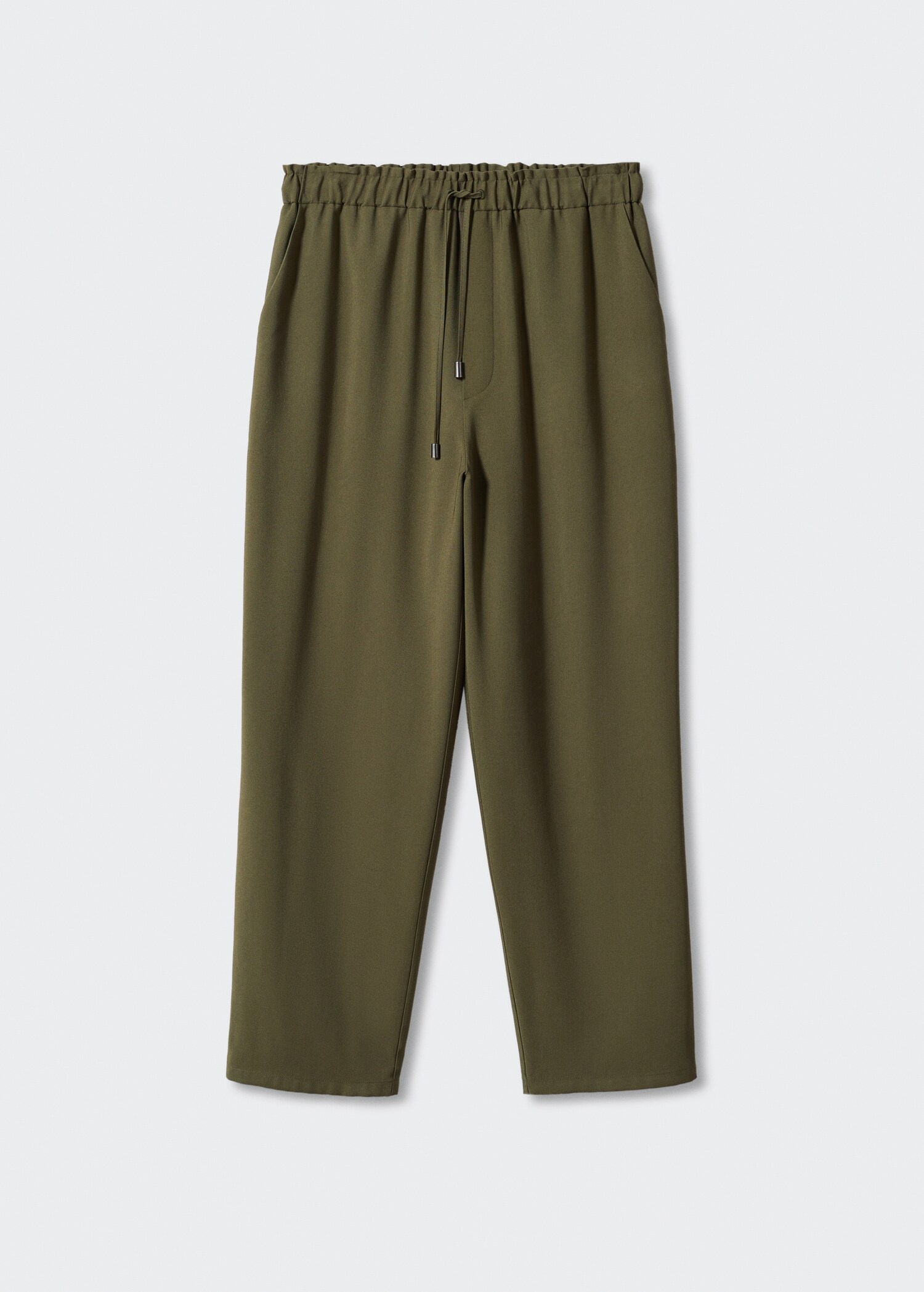 Drawstring flowy trousers - Article without model