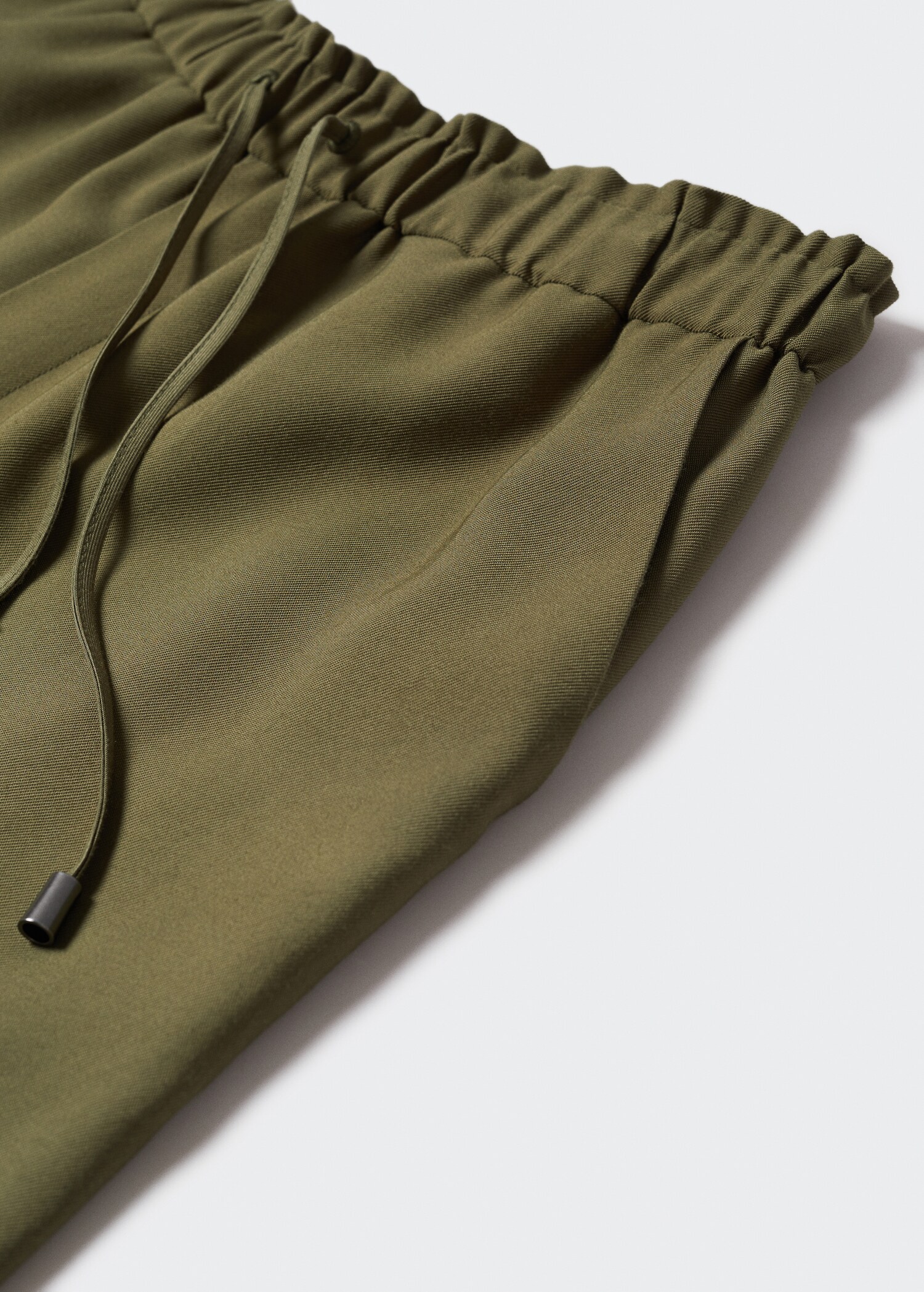 Drawstring flowy trousers - Details of the article 8