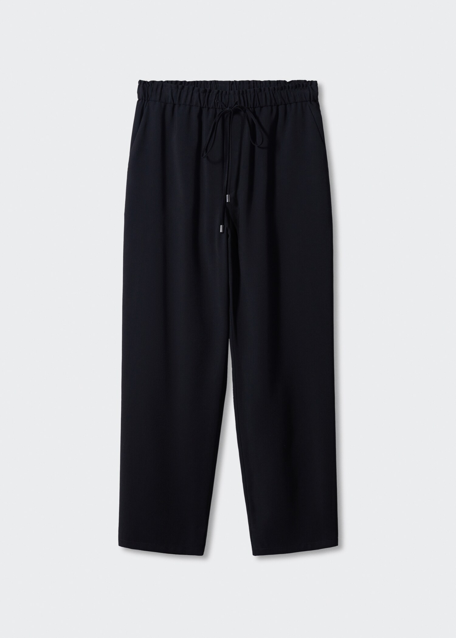 Drawstring flowy trousers - Article without model