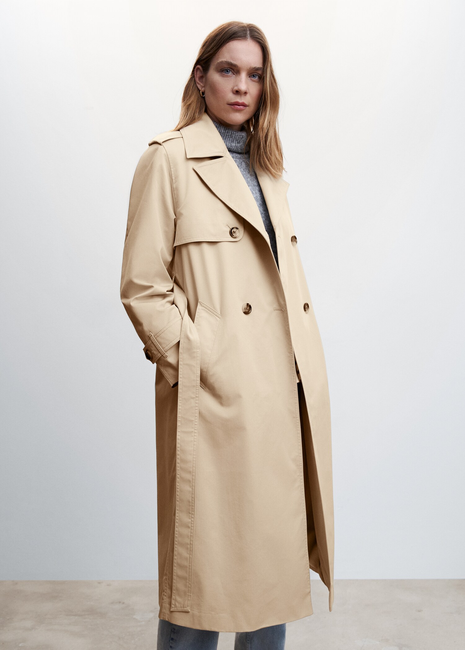 Double-button trench coat - Medium plane
