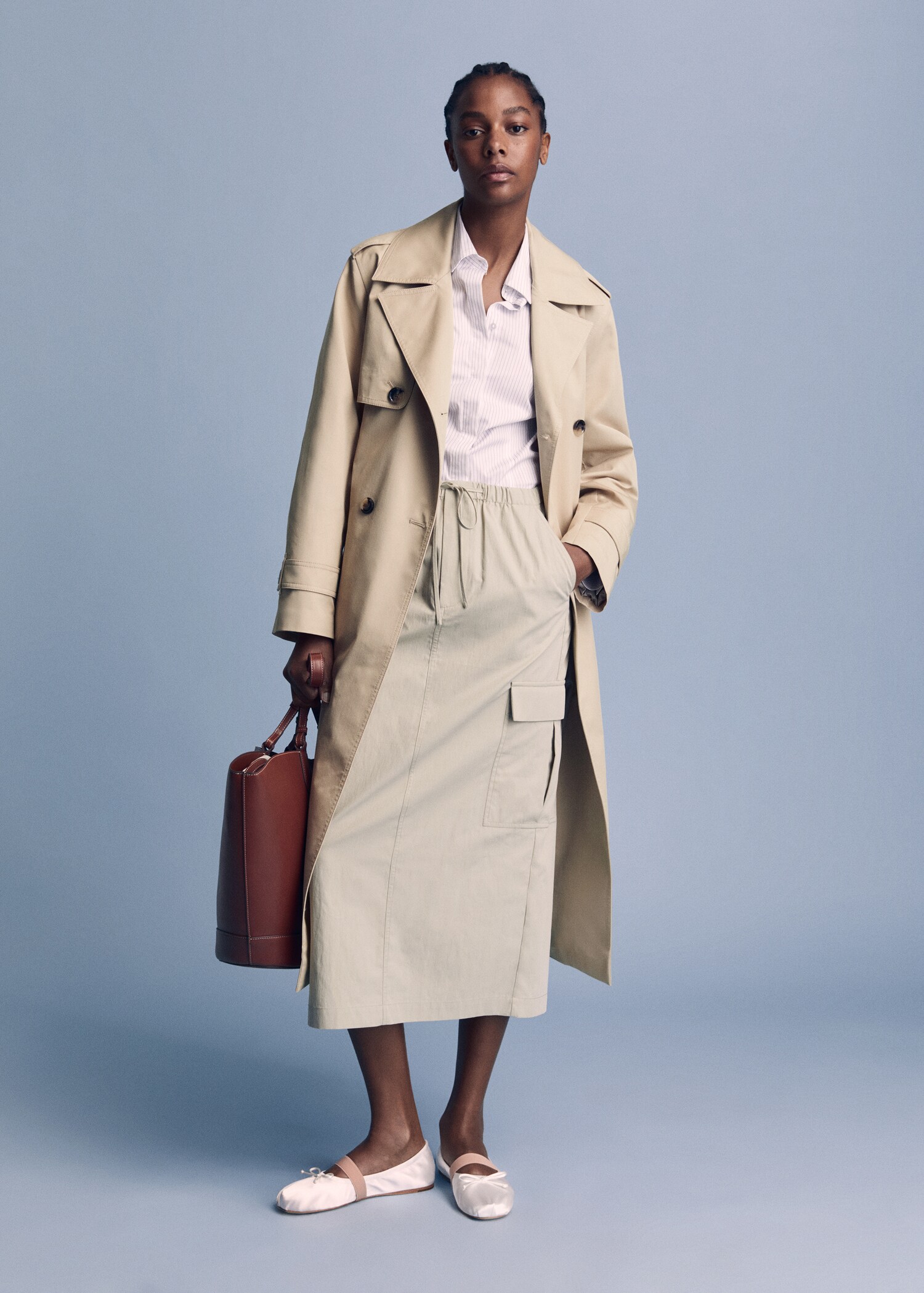 Double-button trench coat - Details of the article 7