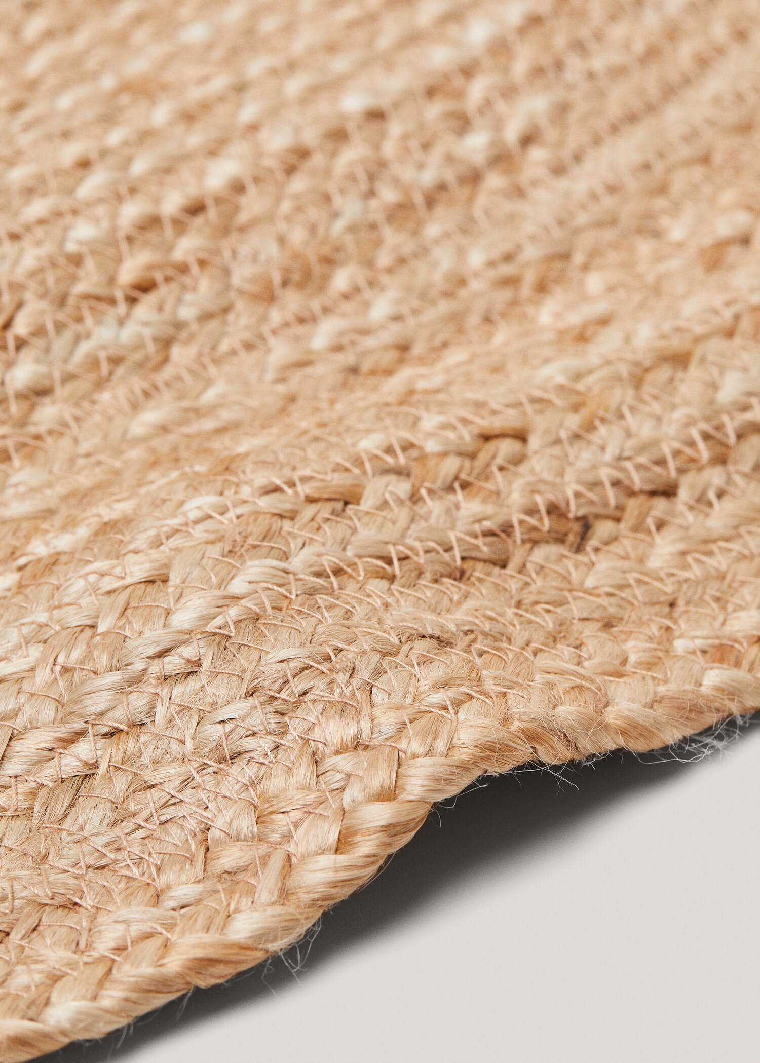 Alfombra redonda fibras naturales 110cm  - Detalle del artículo 1