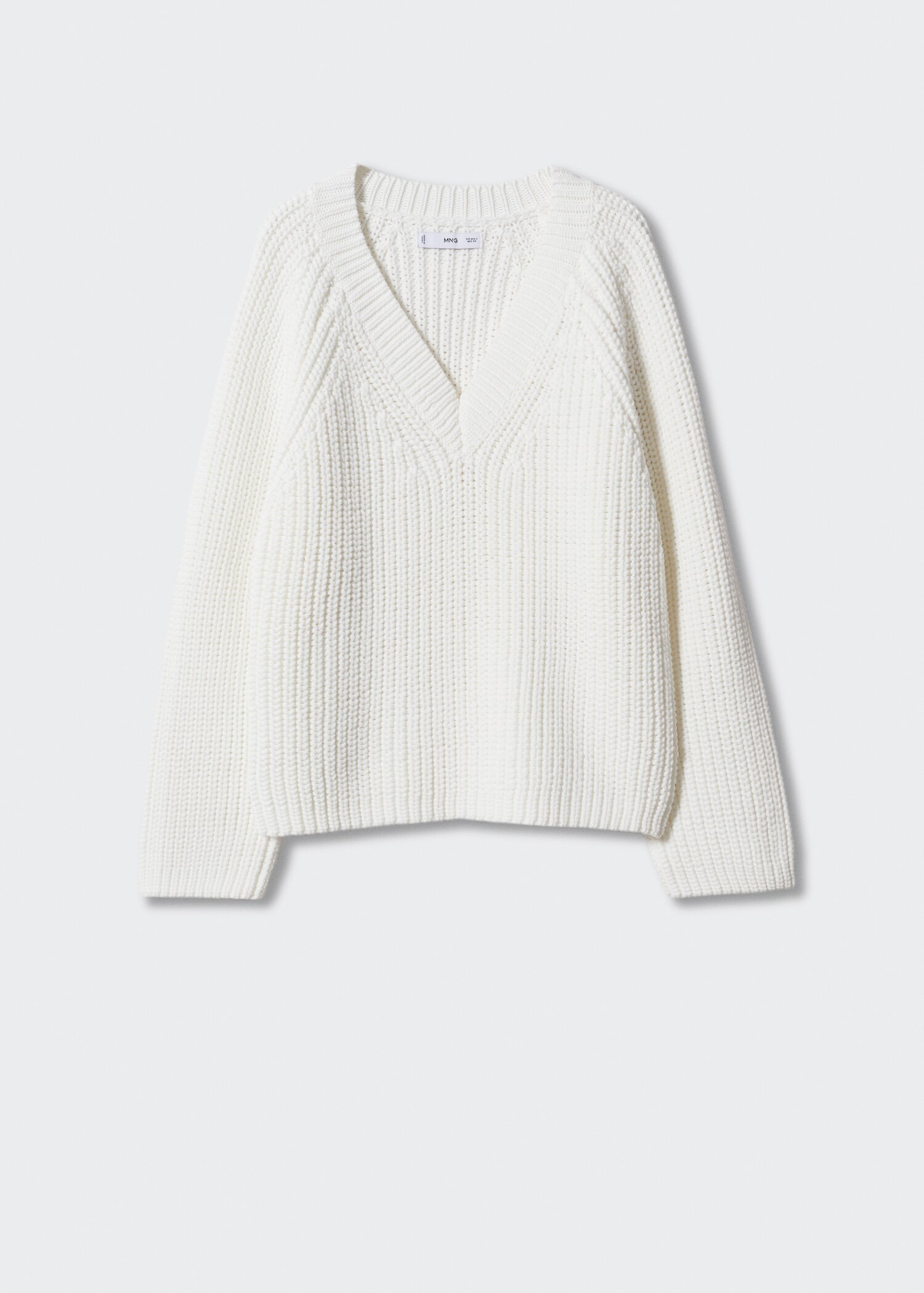 Pull-over grosse maille col V - Article sans modèle