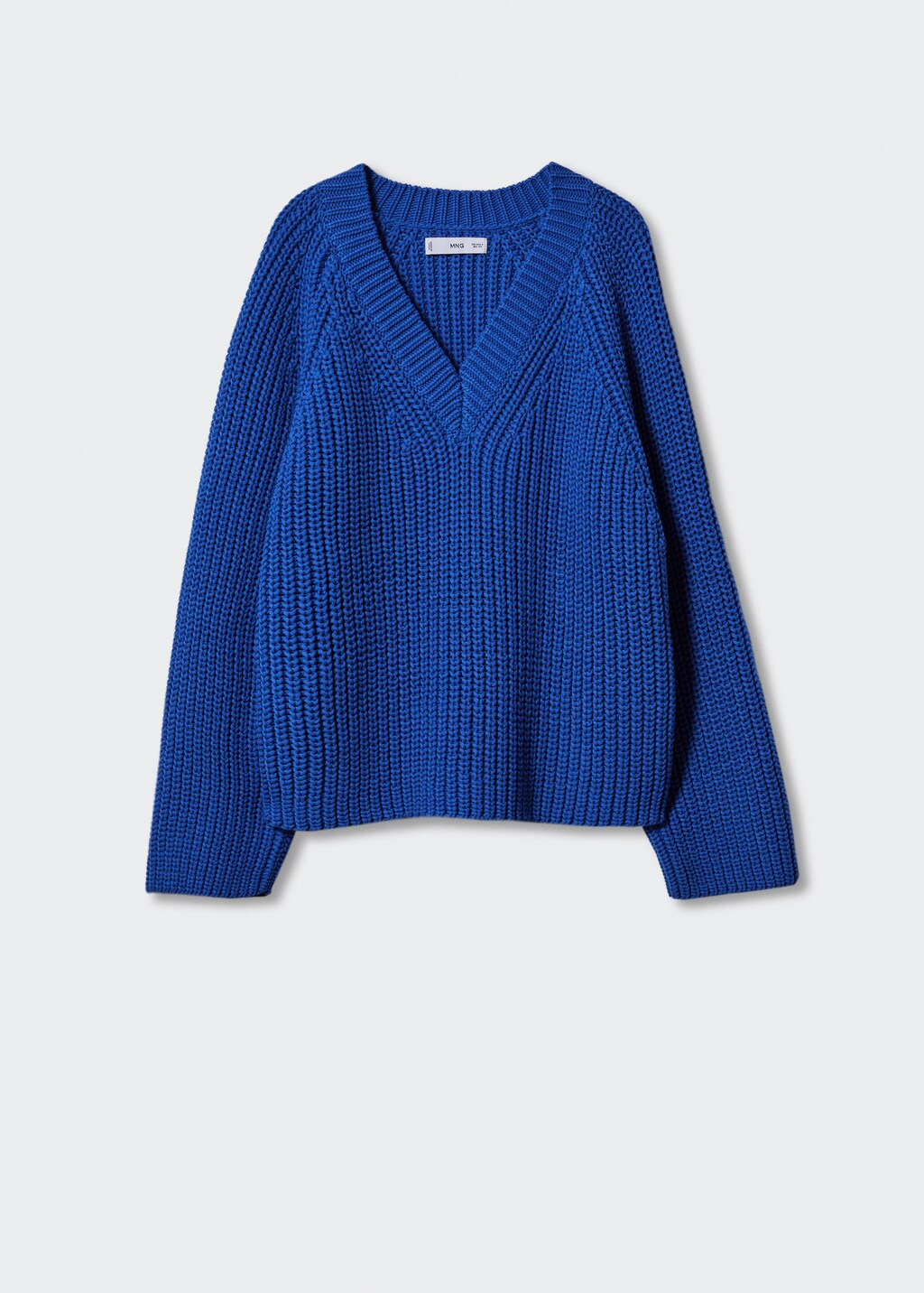 Pull over grosse maille col V Femme MANGO Tunisie