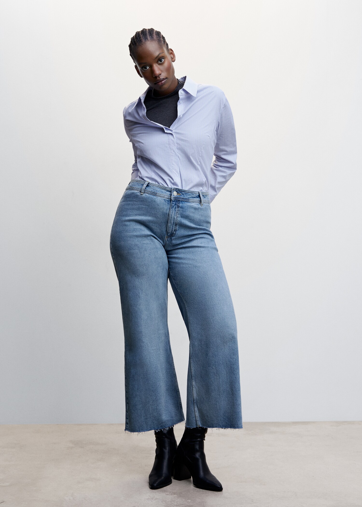 Jeans culotte tiro alto - Detalle del artículo 3