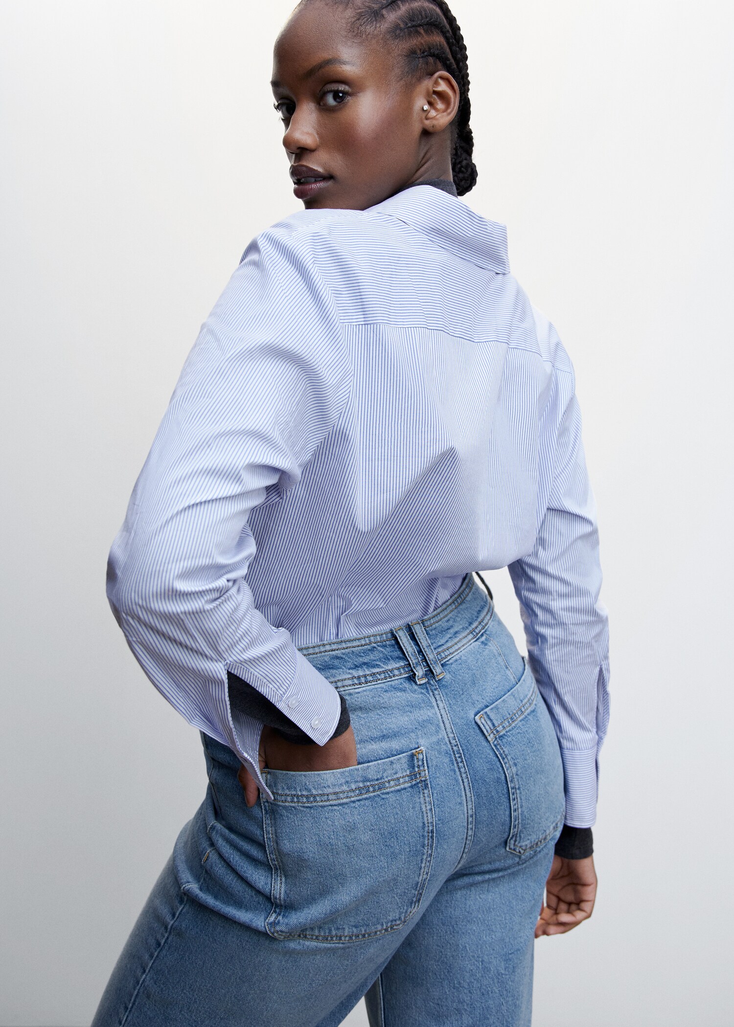 Jeans culotte tiro alto - Detalle del artículo 4