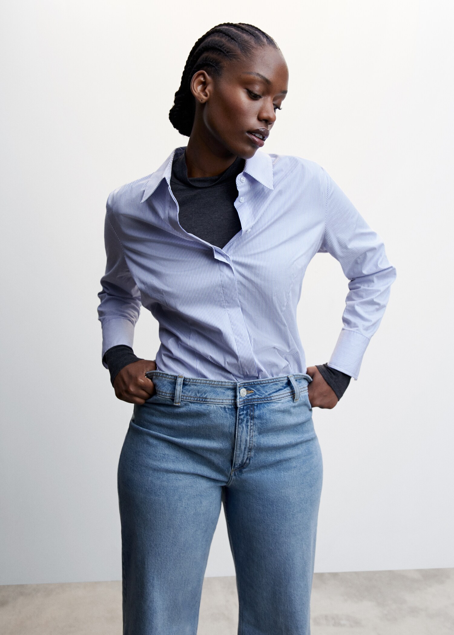 Jeans culotte tiro alto - Detalle del artículo 5