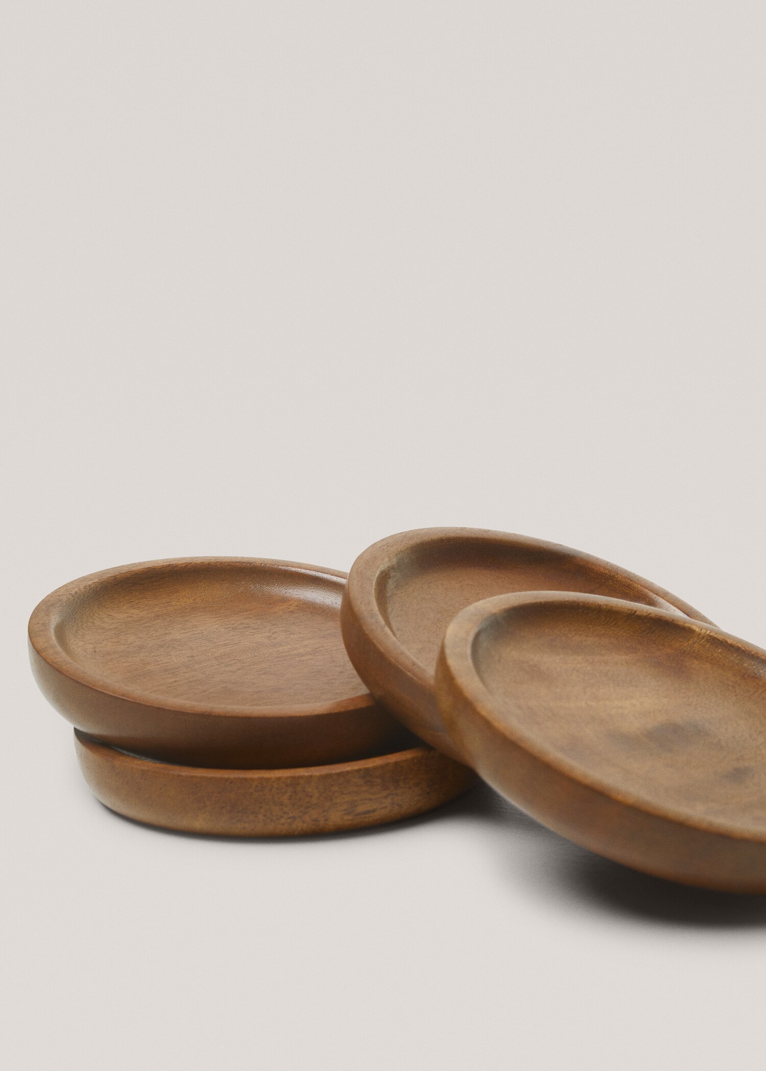 Posavasos madera (Pack de cuatro) - Plano medio