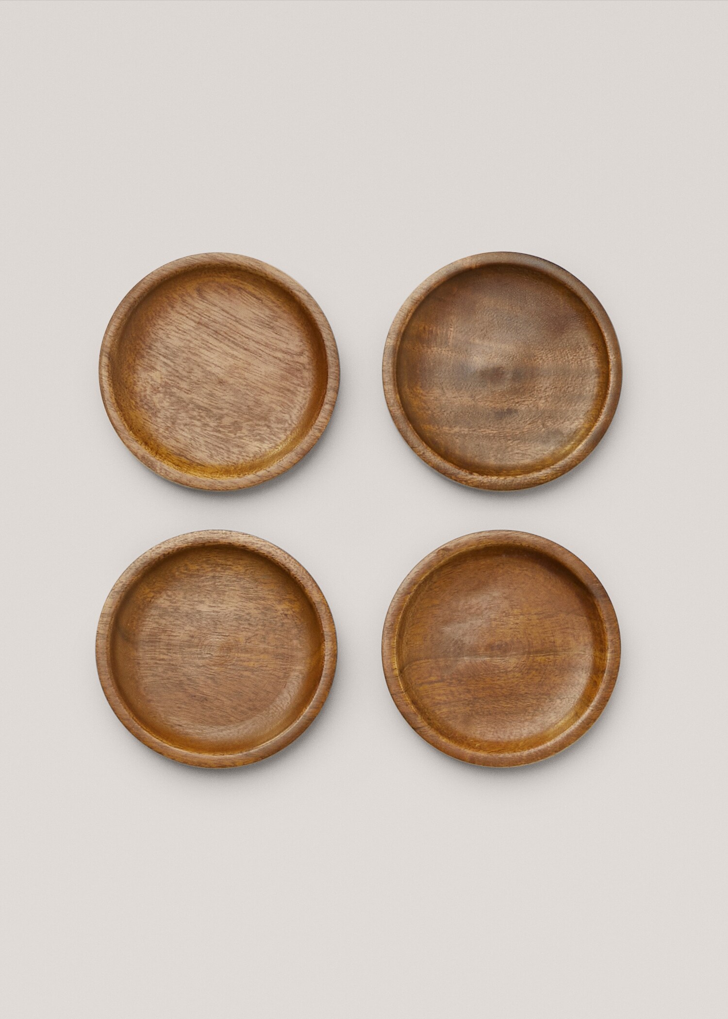 Posavasos madera (Pack de cuatro) - Artículo sin modelo