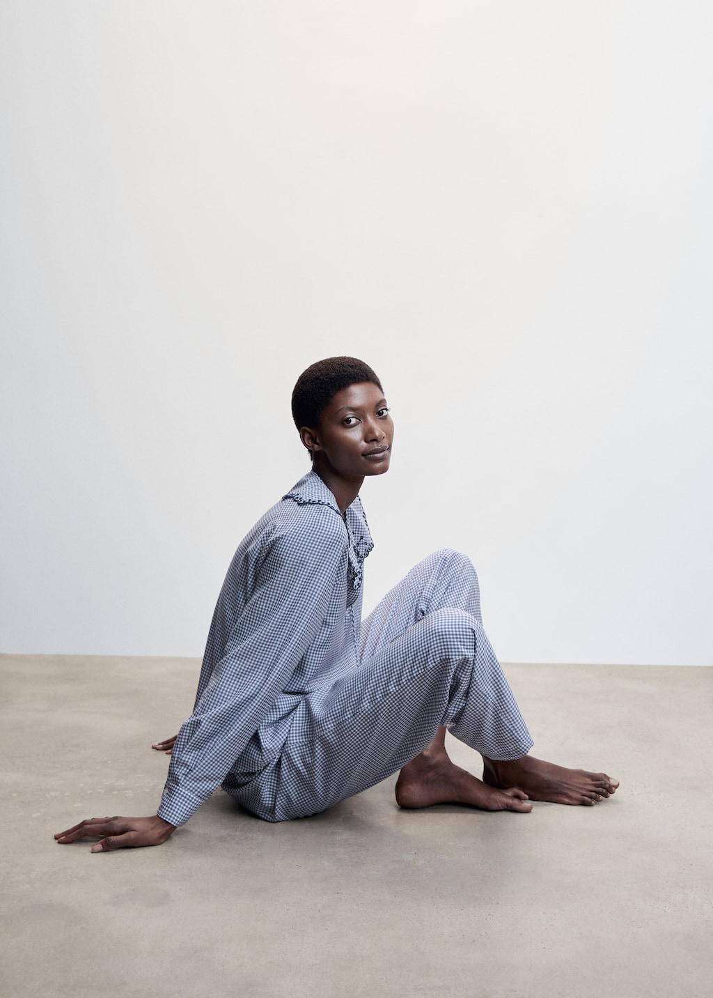 Pantalon vichy mango hotsell
