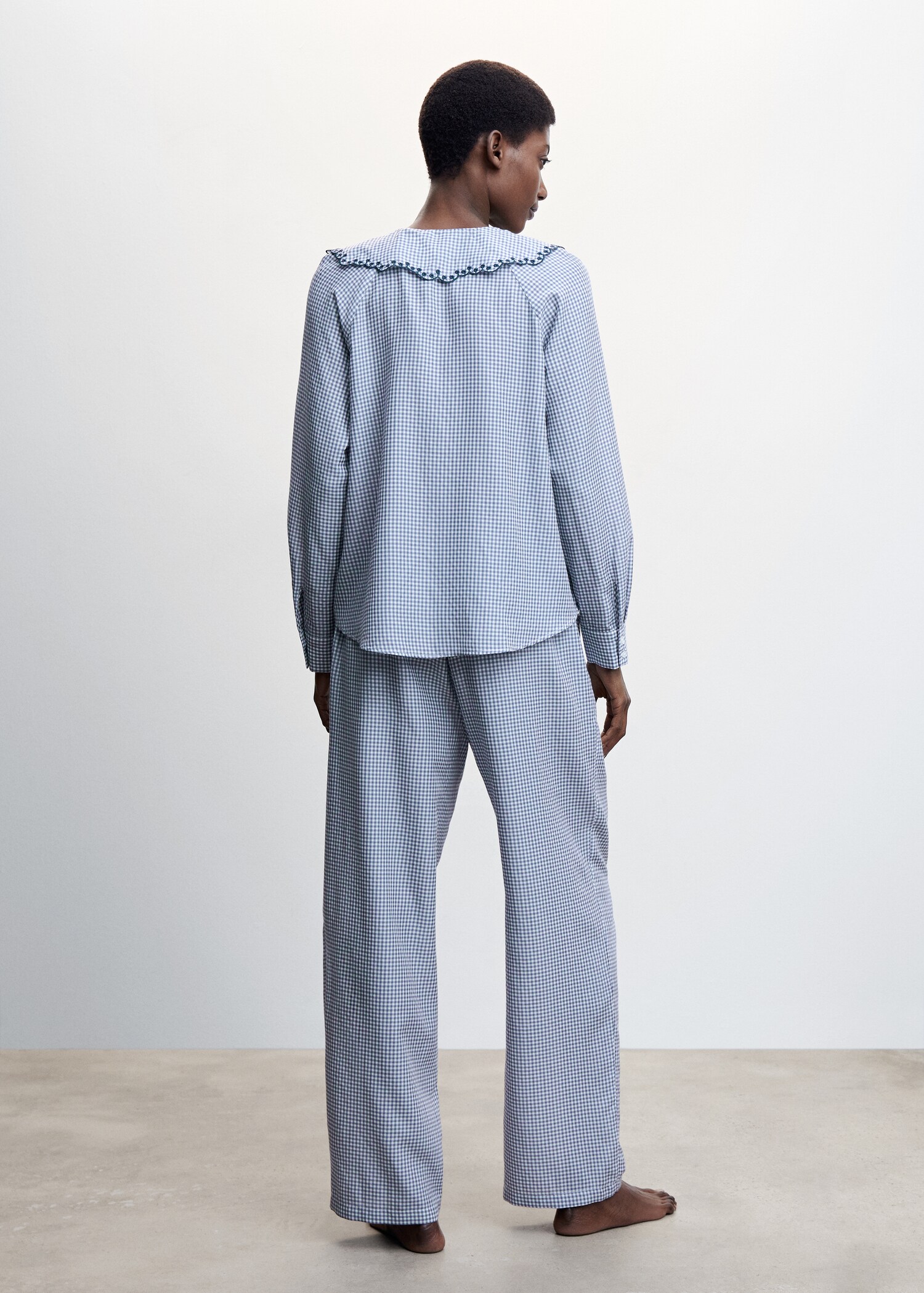 Pantalon pyjama vichy - Verso de l’article