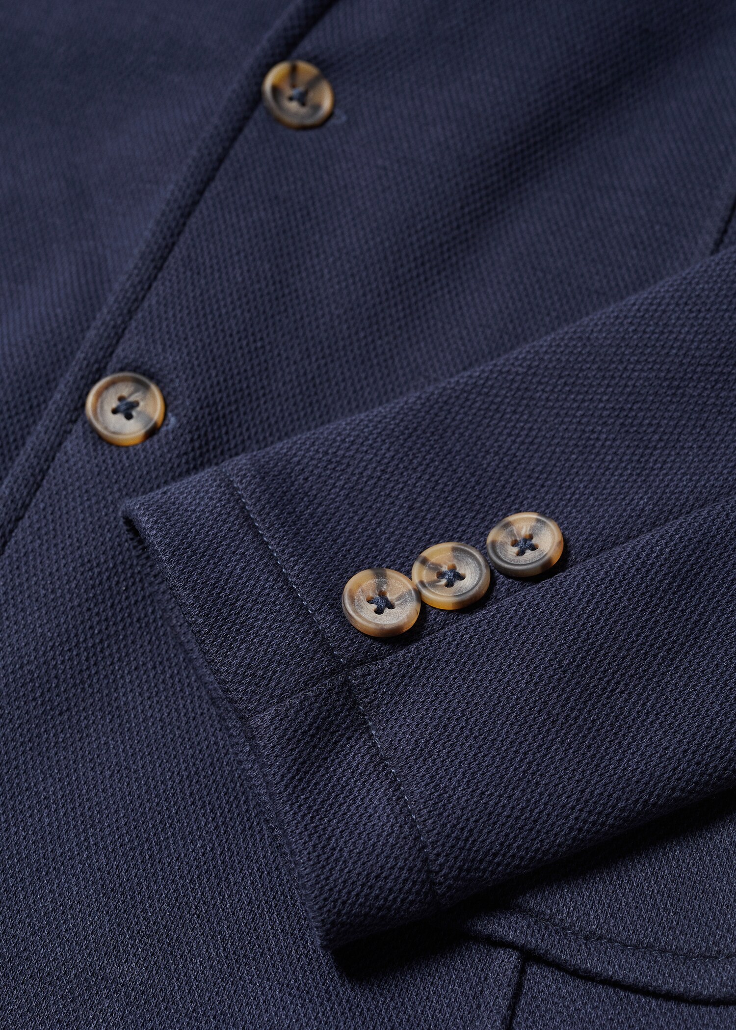 Blazer setelan regular fit tekstur - Rincian barang 8