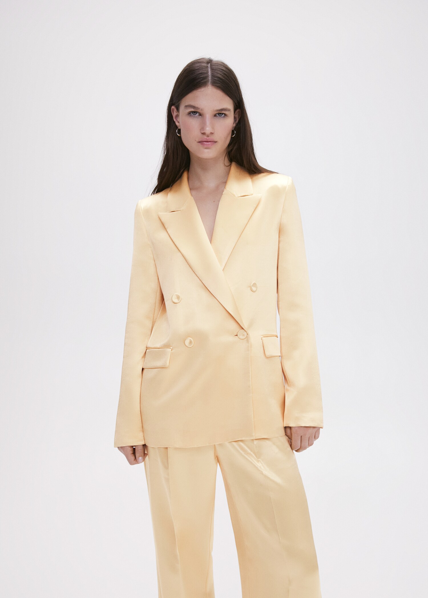 Satin-finish blazer - Medium plane