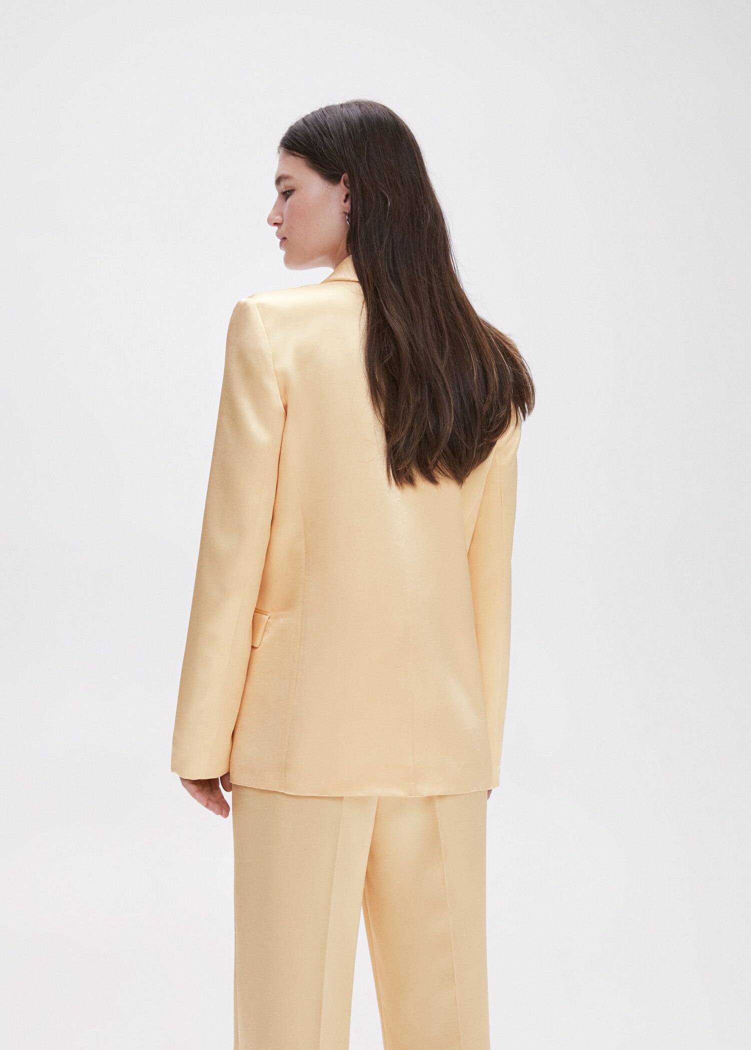 Satin-finish blazer - Reverse of the article