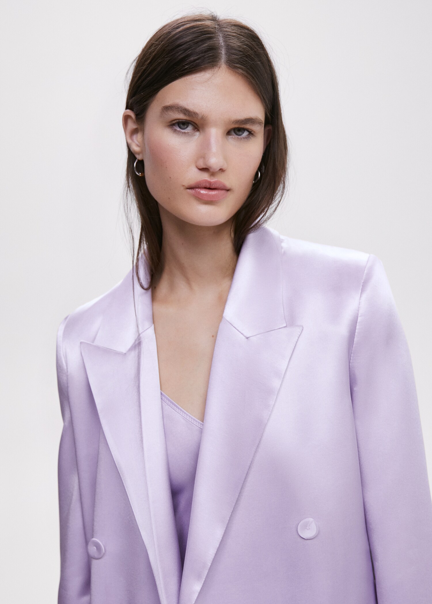 Satin-finish blazer - Details of the article 1