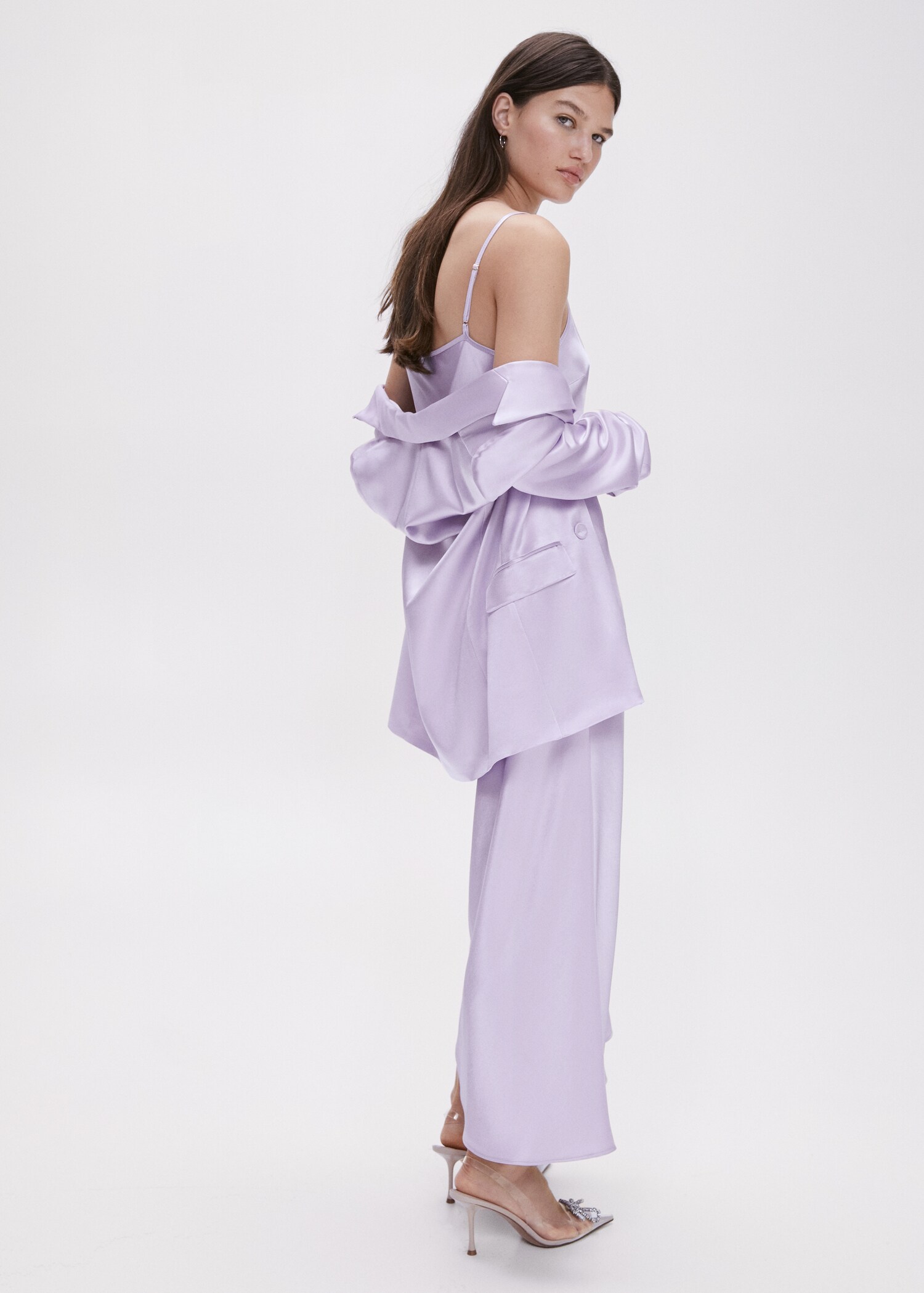 Satin-finish blazer - Details of the article 2