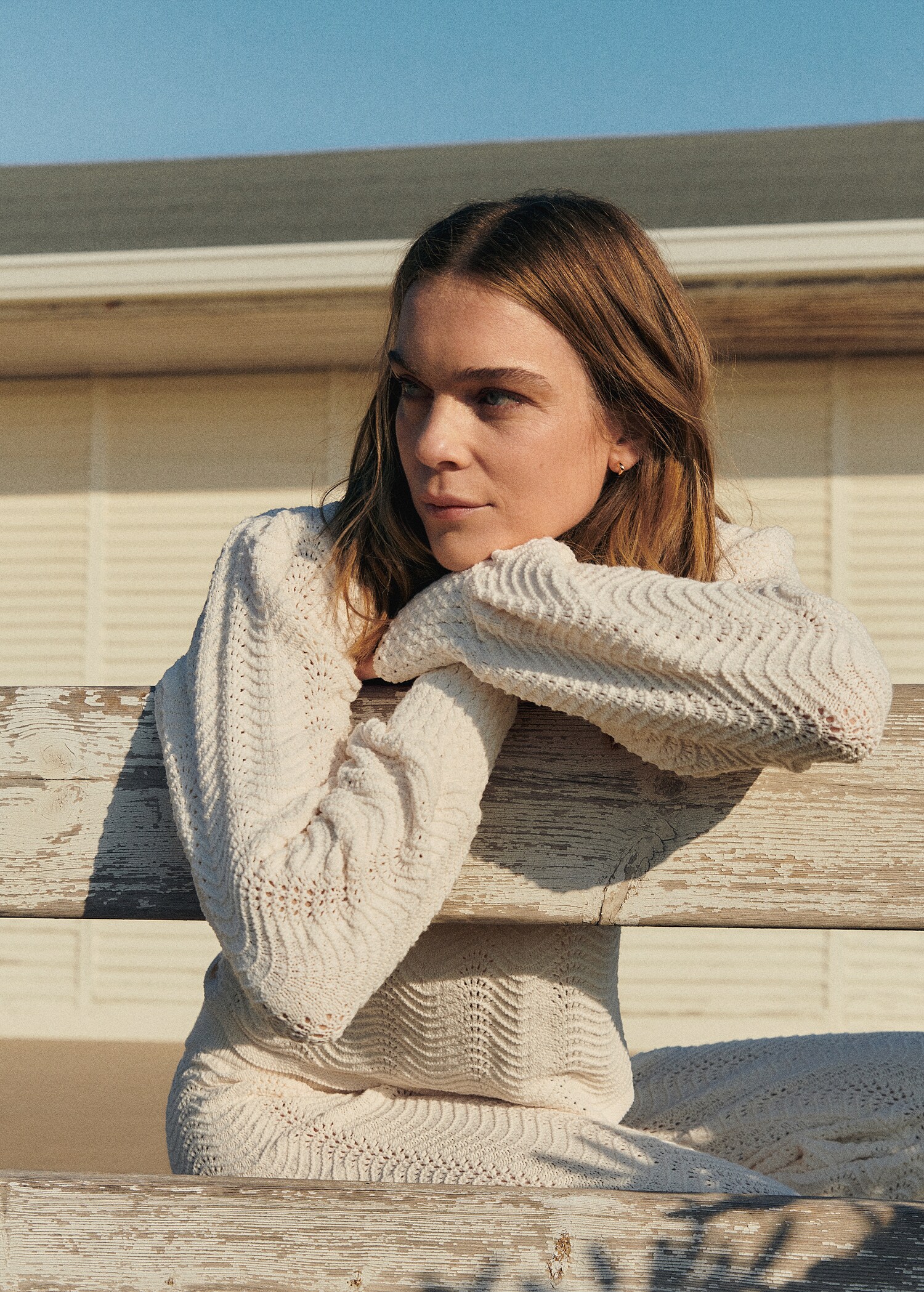 Puff-sleeve knitted sweater - Details of the article 5