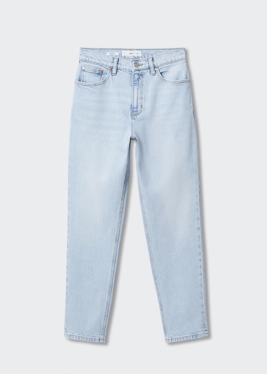 Jeans mom confort tiro alto Mujer MANGO Peru