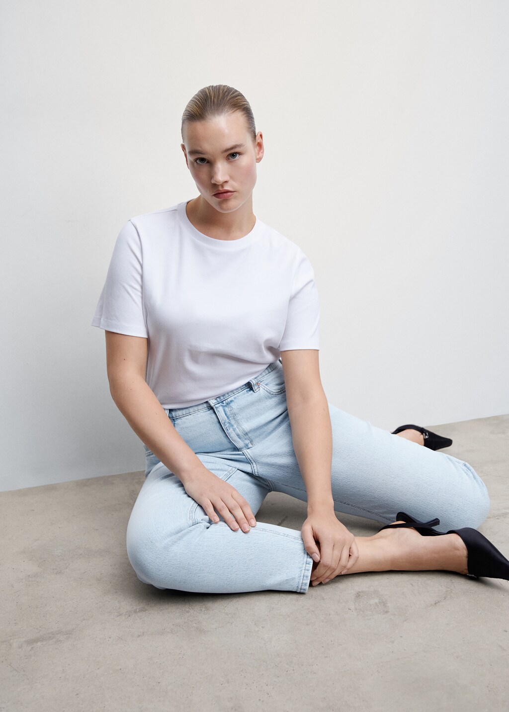 Jean mom confort mango new arrivals