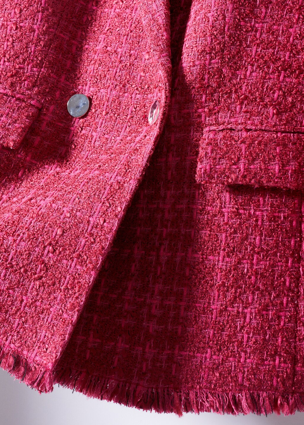 Buttons tweed blazer - Women | MANGO China