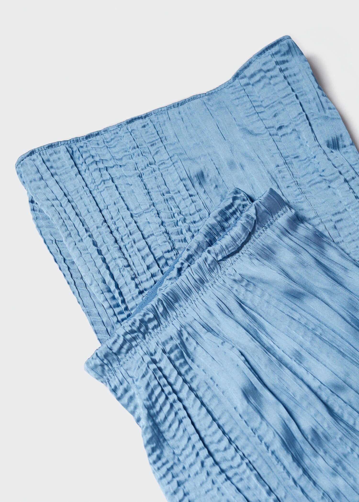 Satin pleated pants - Details of the article 8