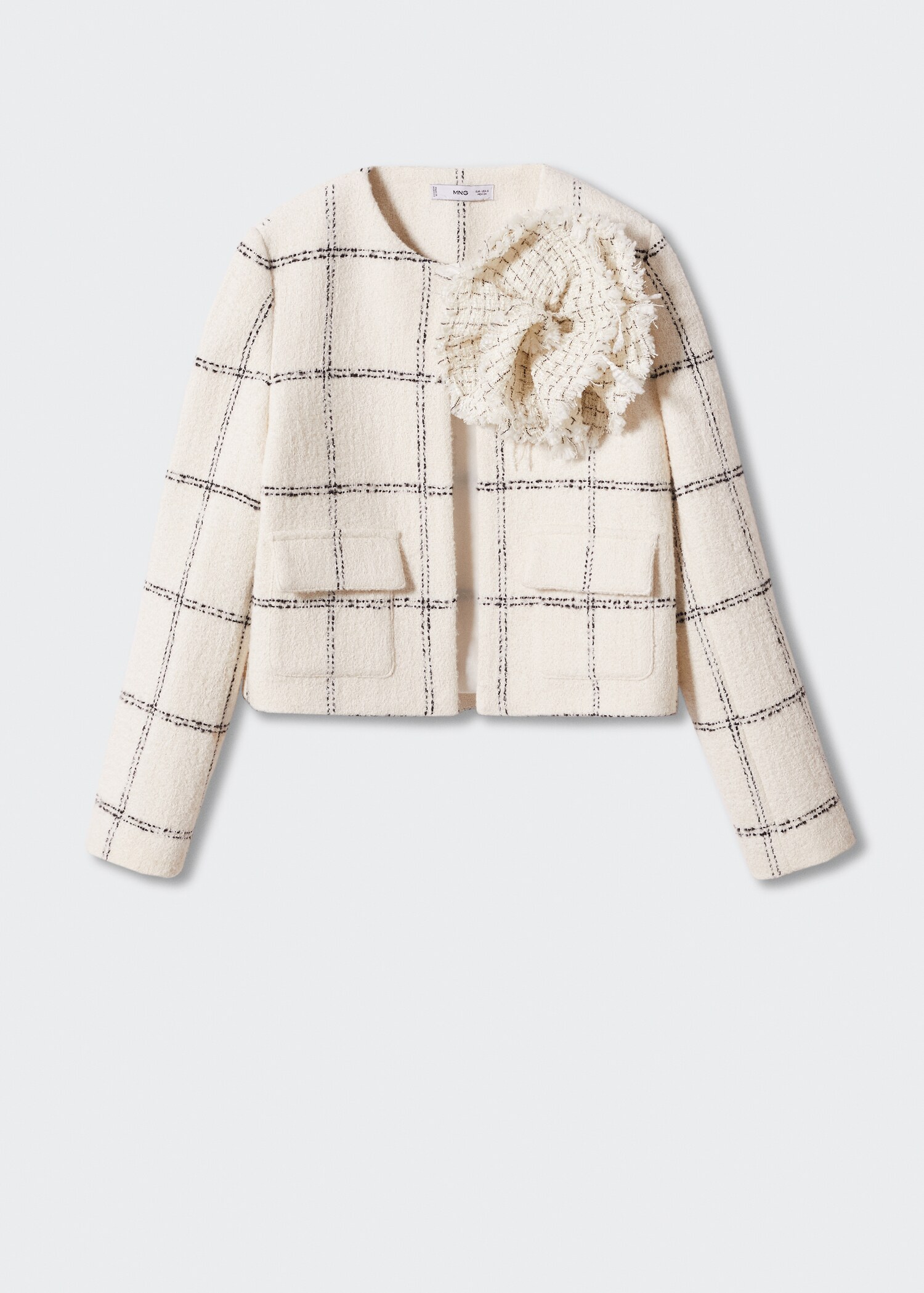 Veste tweed maxifleur - Article sans modèle