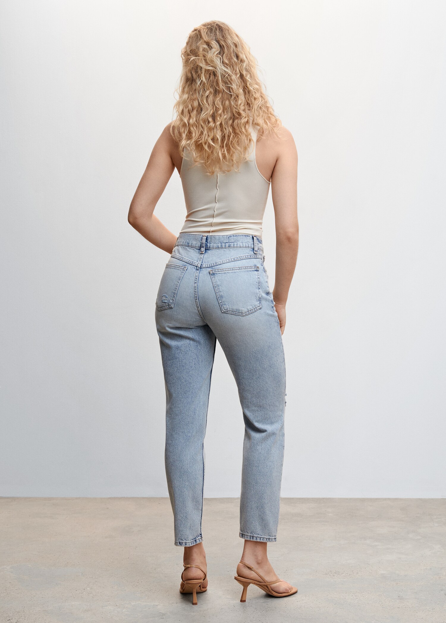Jean mom taille haute - Verso de l’article