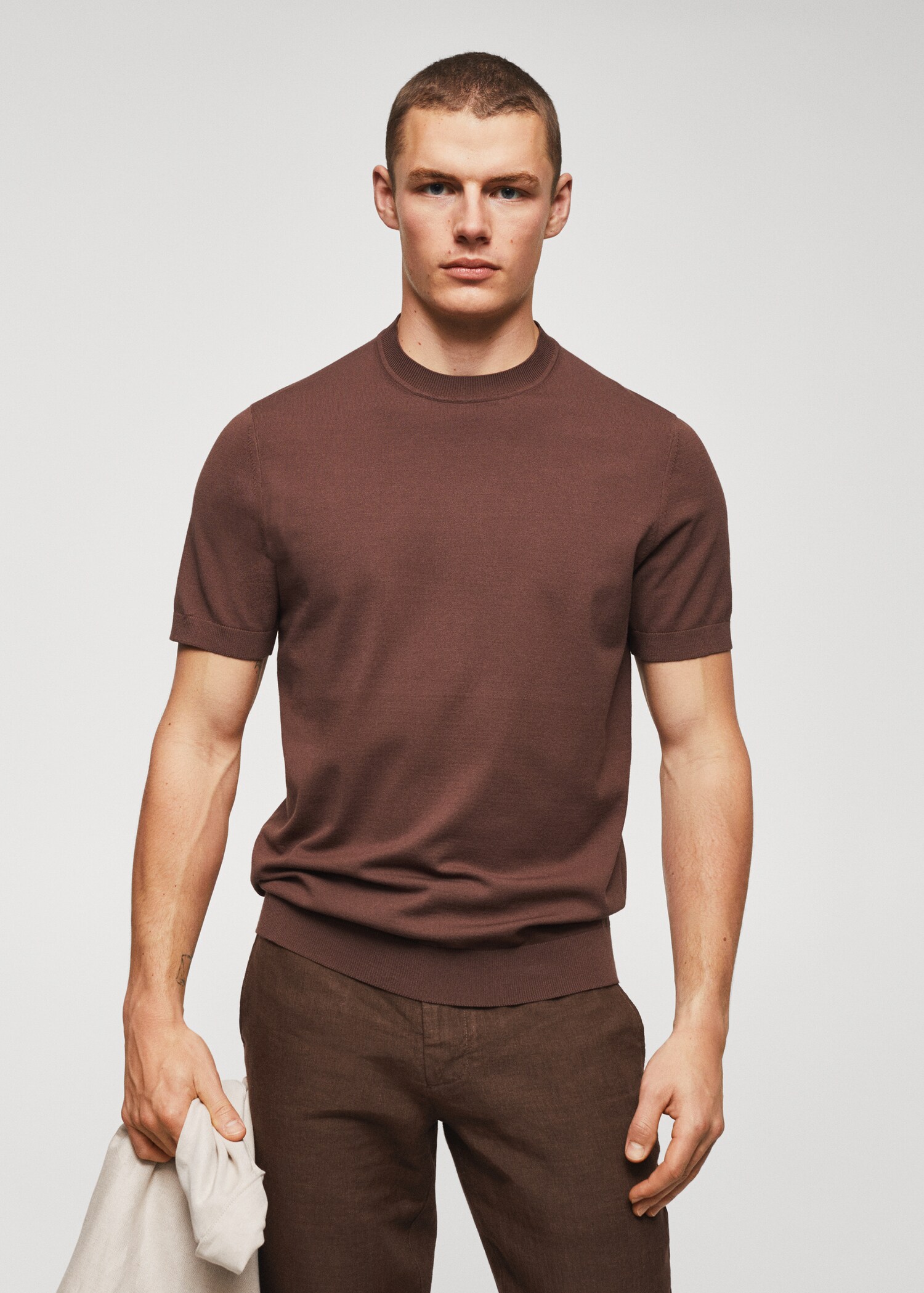 Fine-knit T-shirt - Medium plane