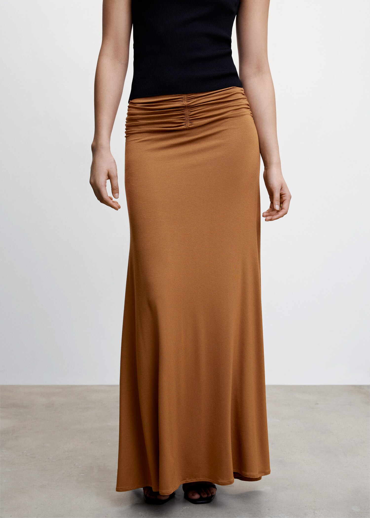 Gathered waist skirt - Medium plane