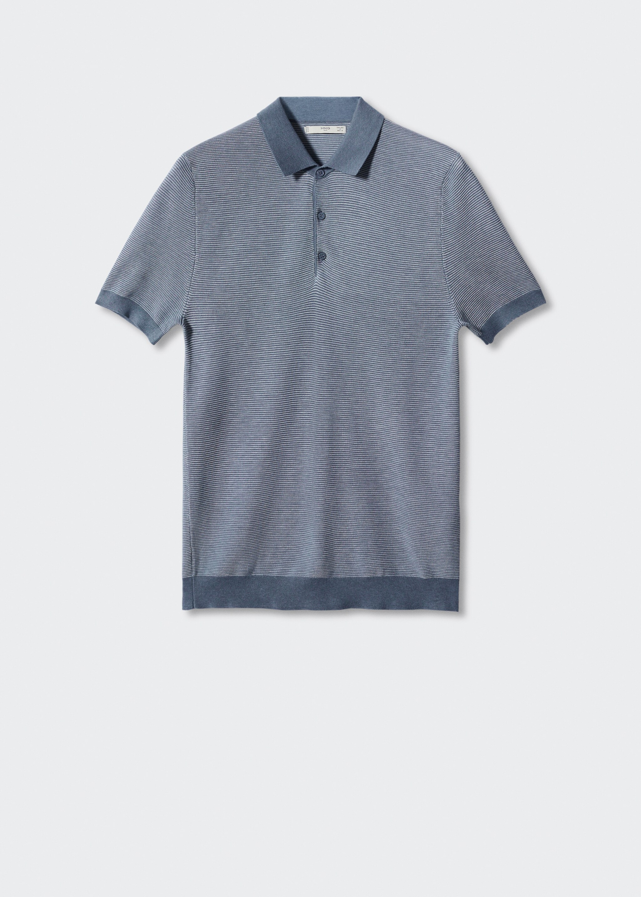 Teksturowana koszulka polo z bawełny - Artykuł bez modela/modelki