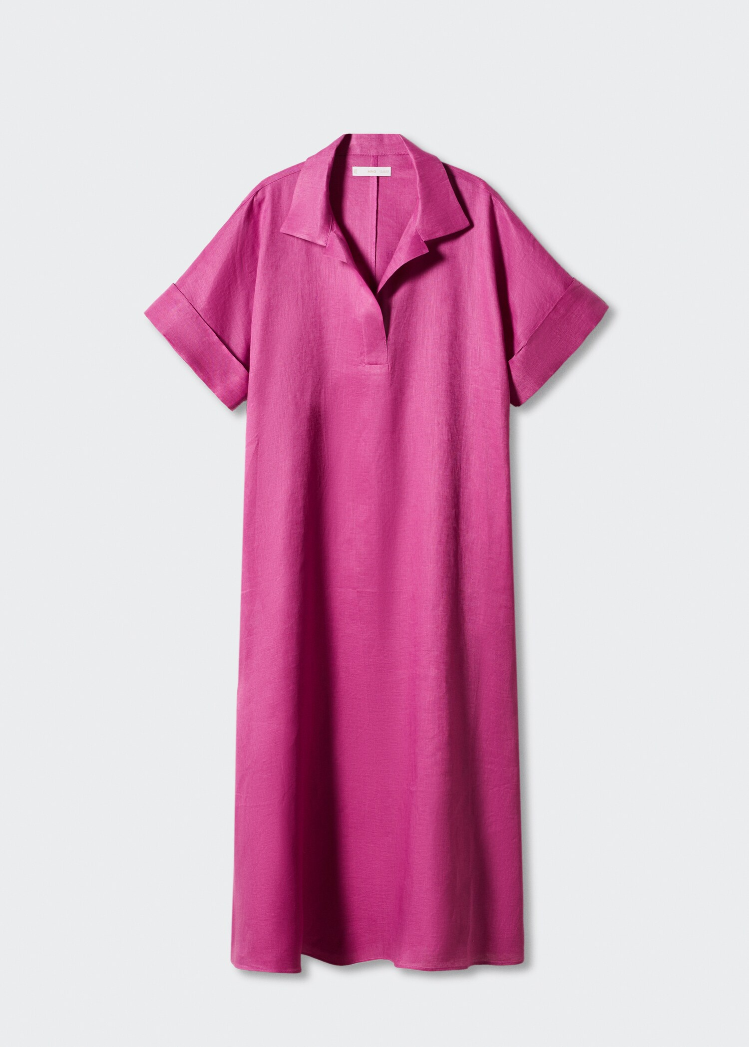 Linen-blend shirt dress - Article without model