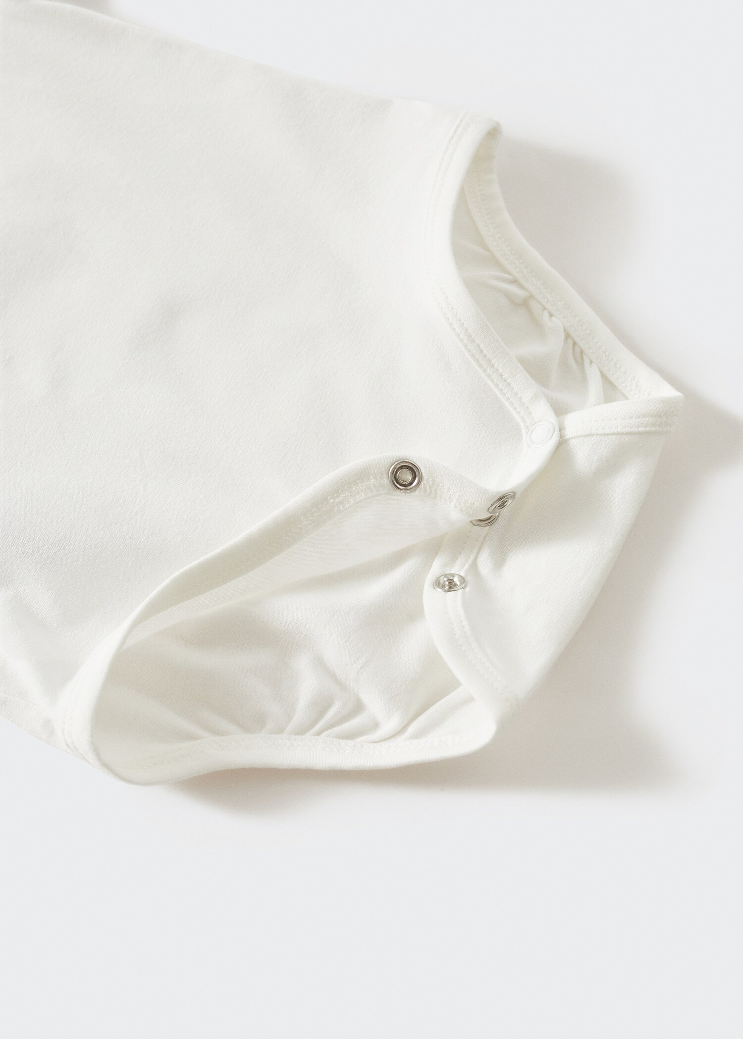 Cotton bodysuit with classic neck - Details of the article 0