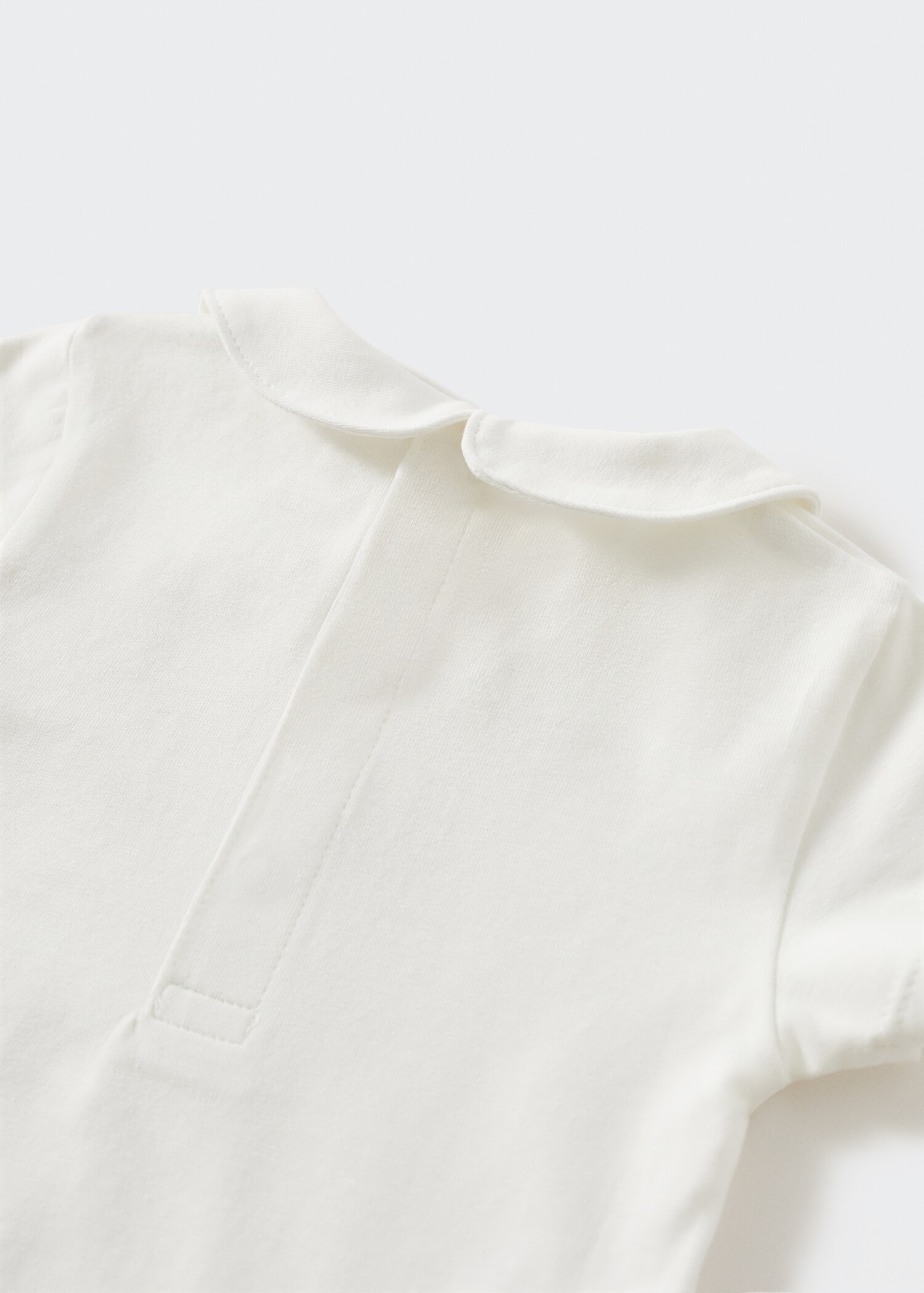 Cotton bodysuit with classic neck - Details of the article 8