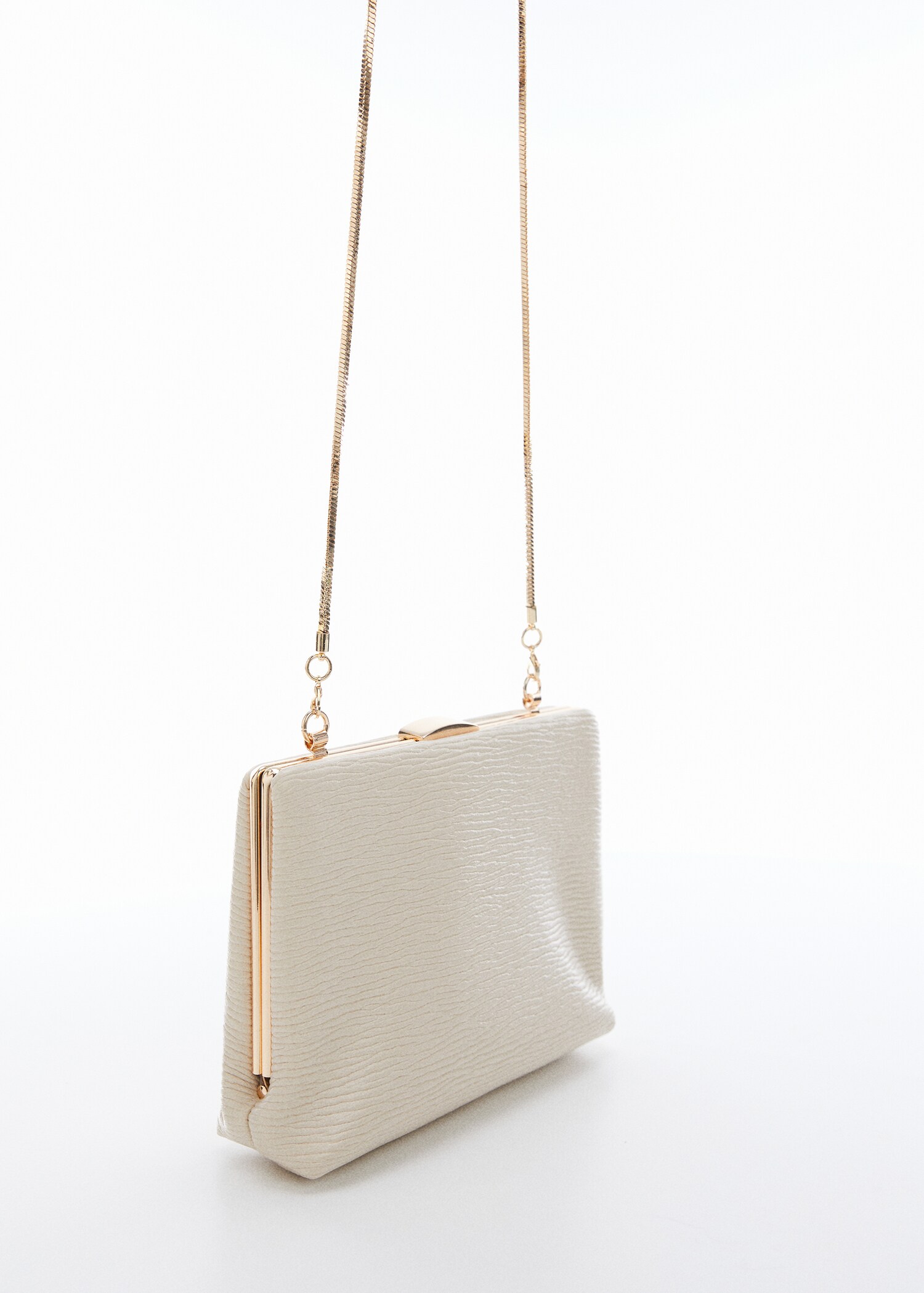 Textured clutch bag - Medium plane