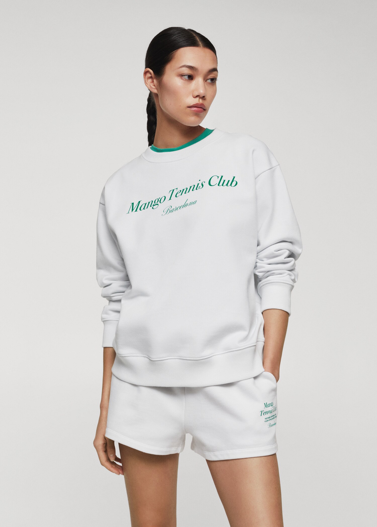 Logo cotton sweatshirt - Medium plane