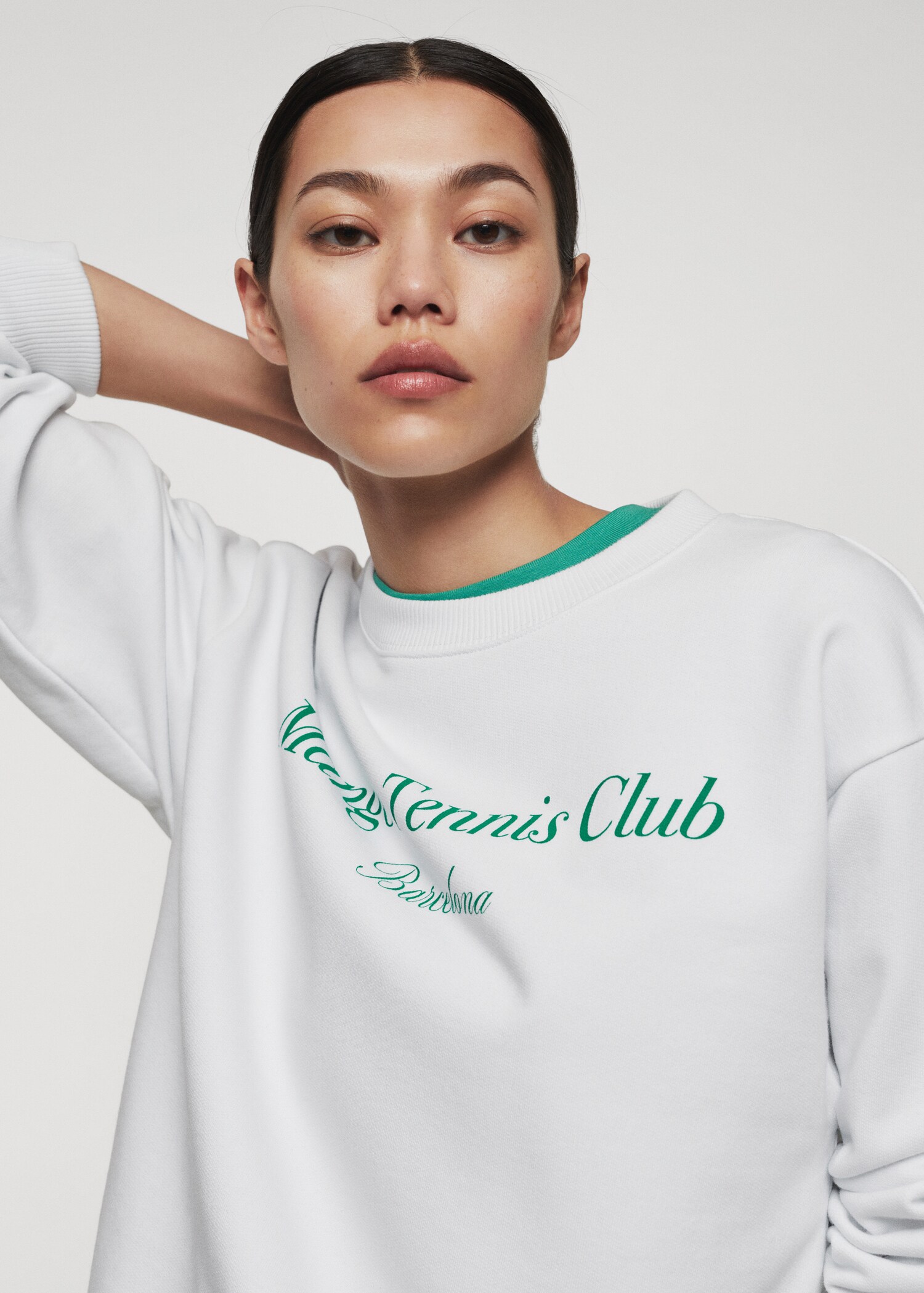 Logo cotton sweatshirt - Details of the article 1