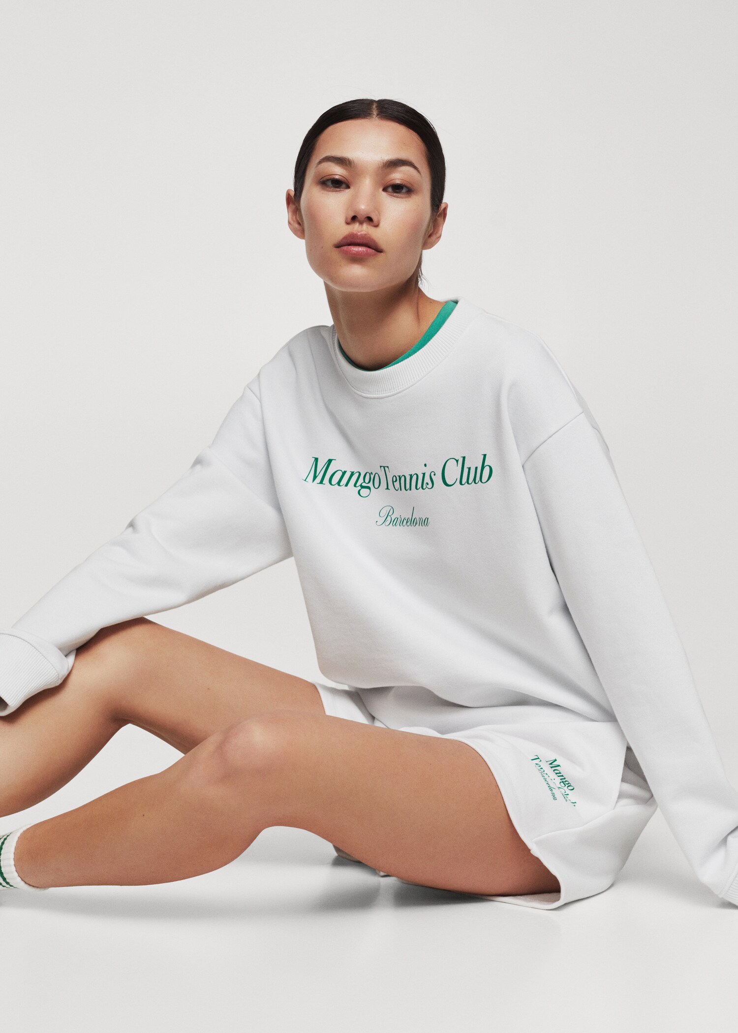 Logo cotton sweatshirt - Details of the article 2