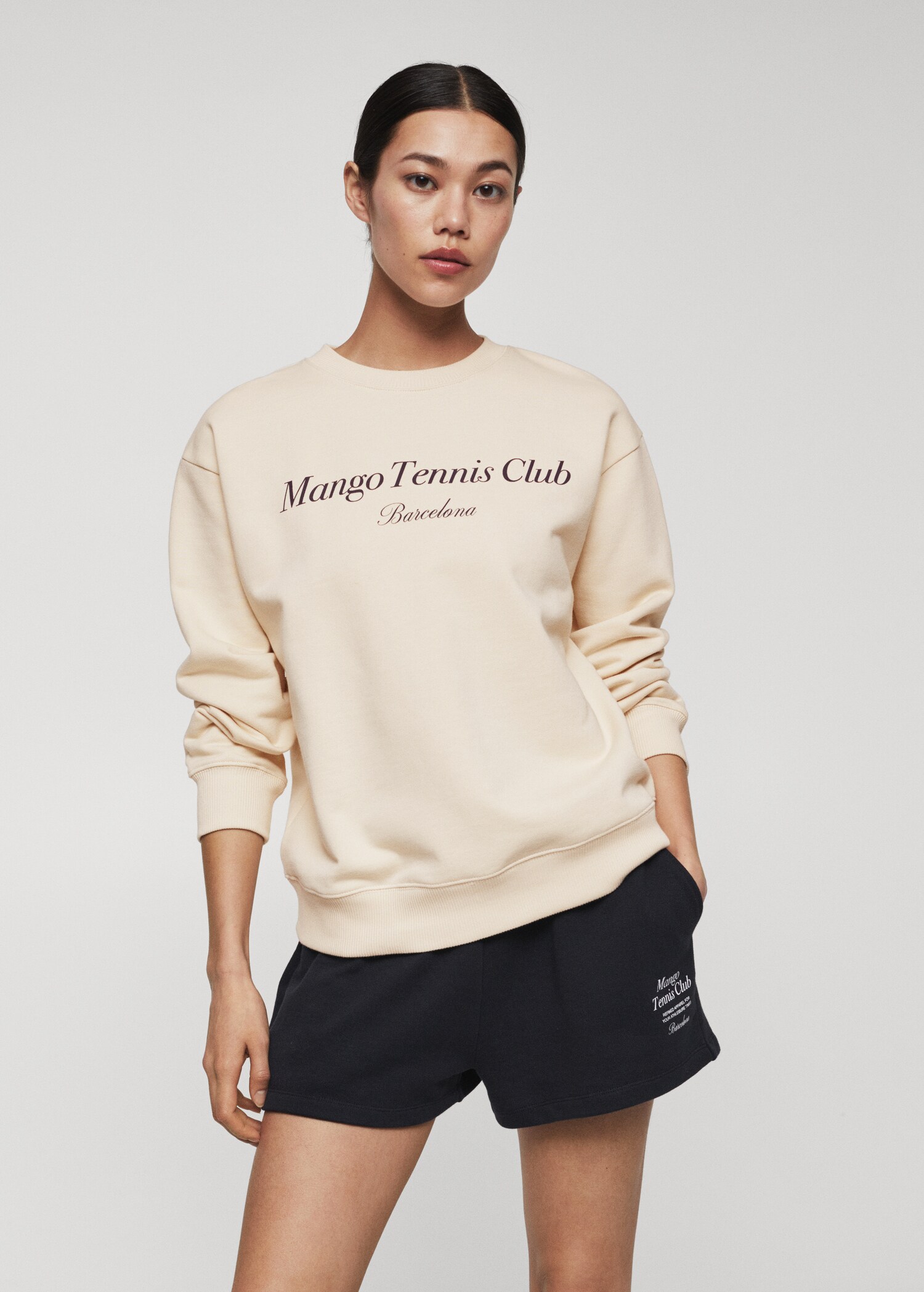 Logo cotton sweatshirt - Medium plane
