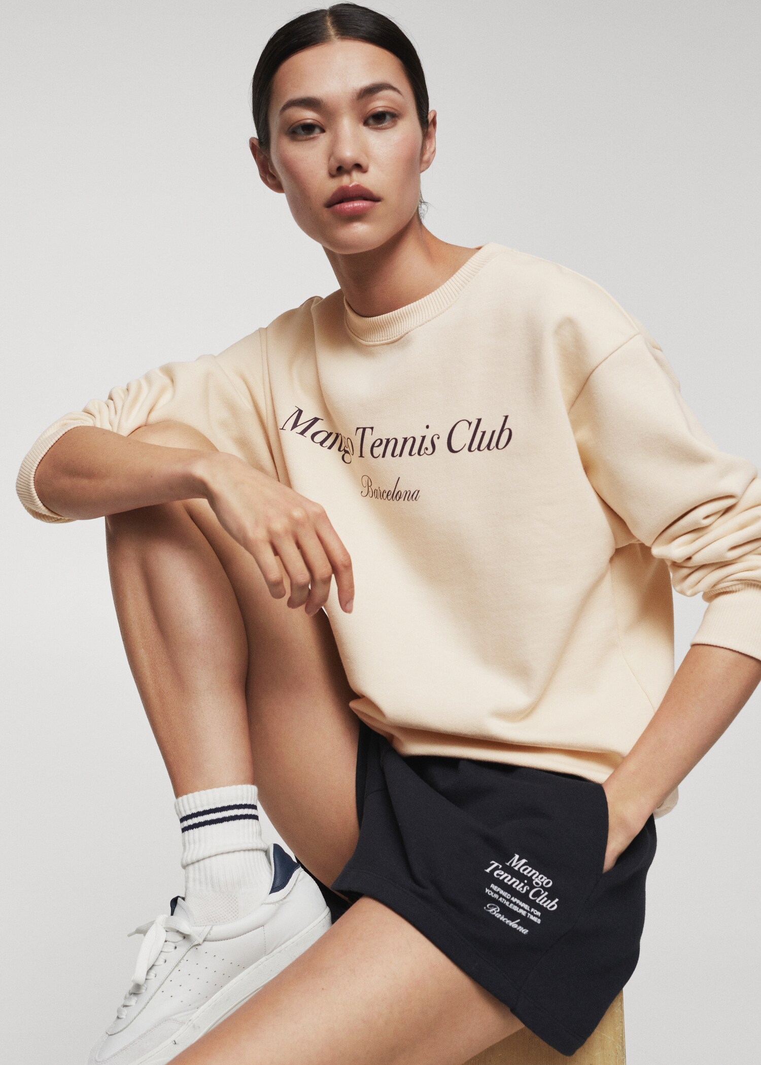 Logo cotton sweatshirt - Details of the article 2