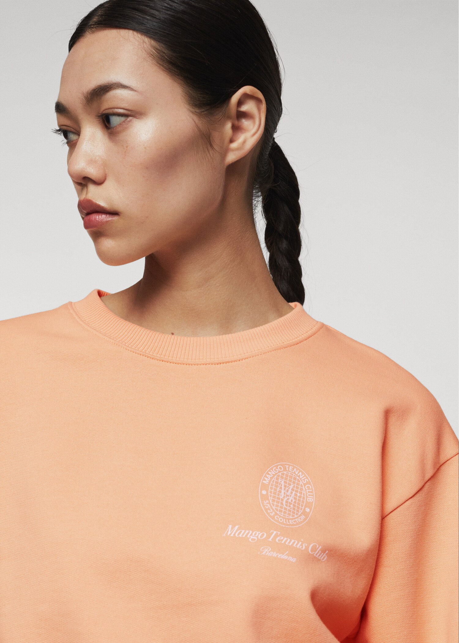 Logo cotton sweatshirt - Details of the article 1